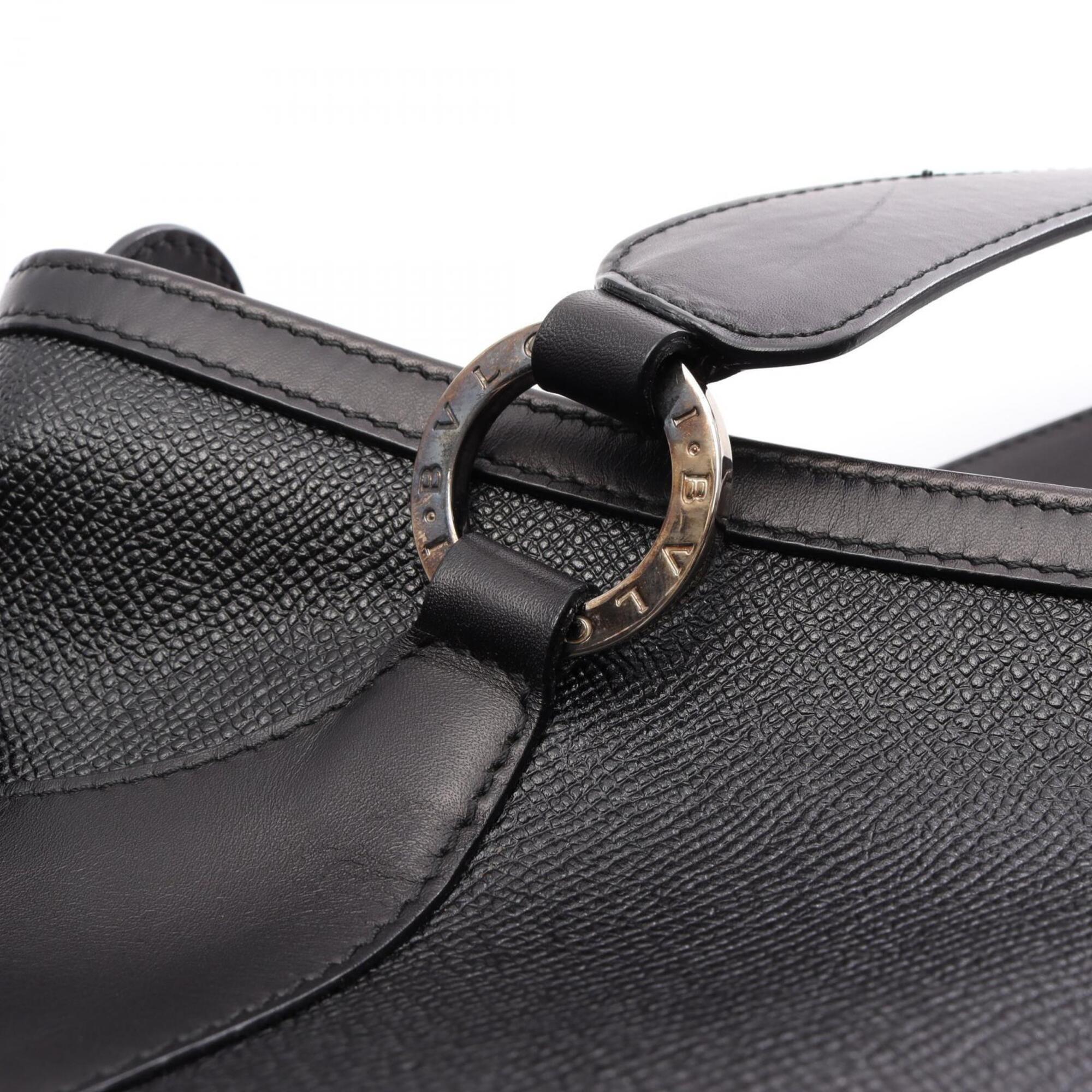Bvlgari Black Leather Handbag (Pre-Owned)