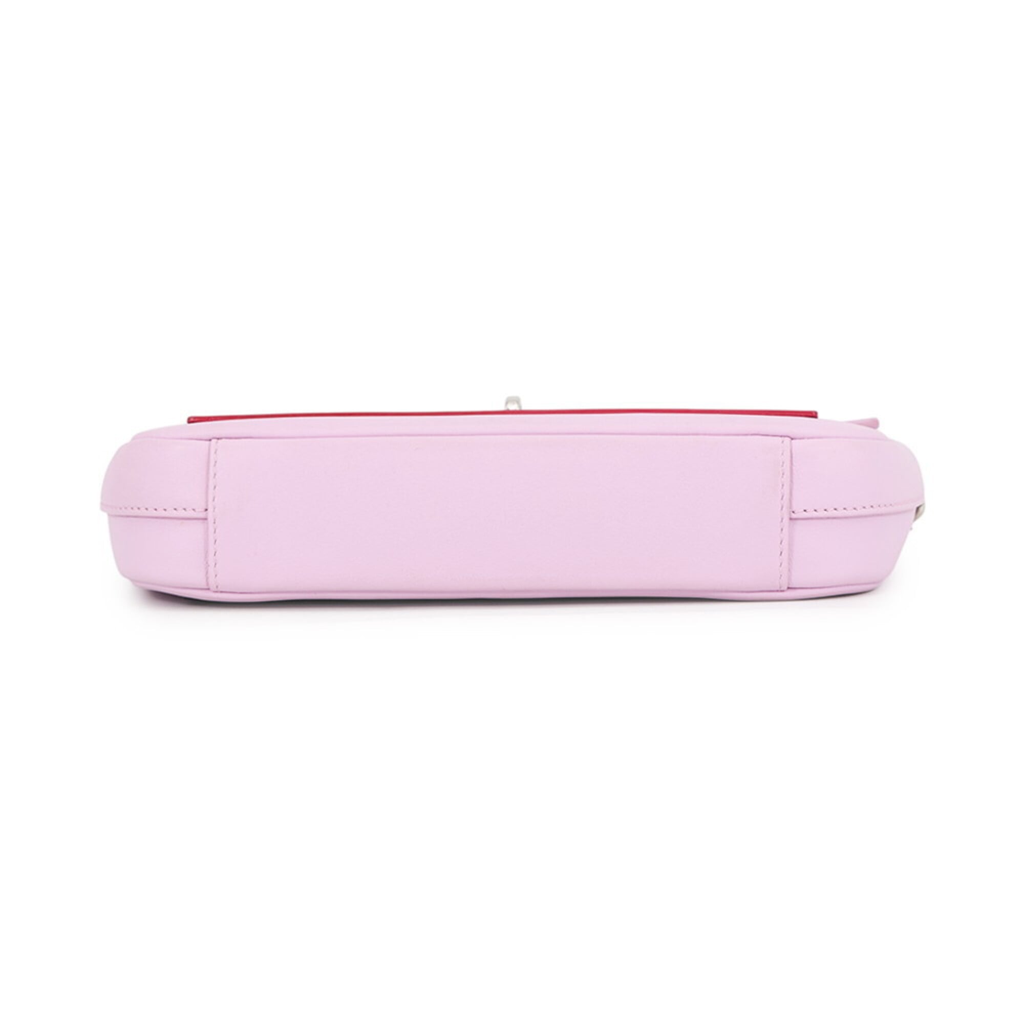 Christian Dior Pink Leather Chain/Shoulder Wallet (Pre-Owned)