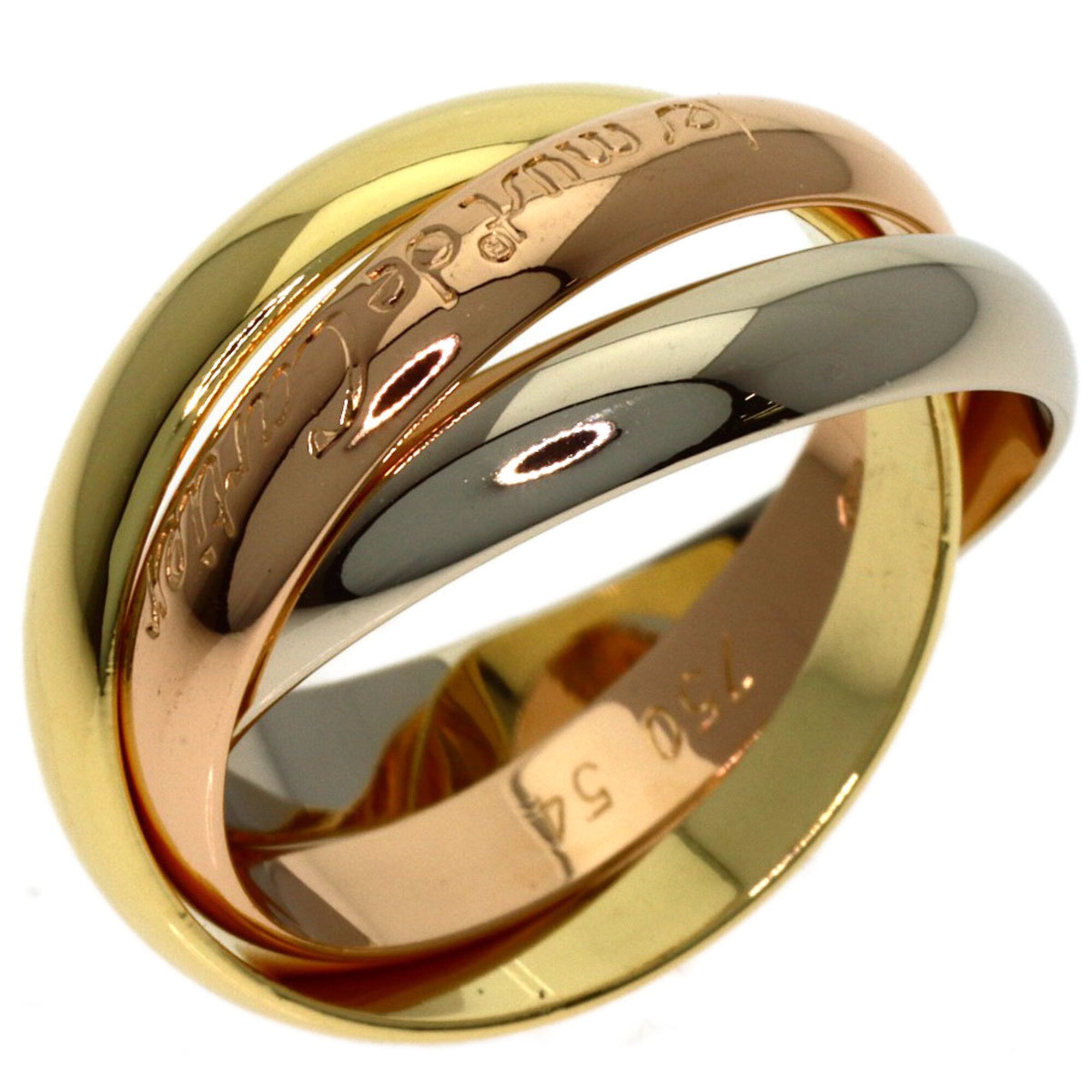 Cartier Yellow Gold (18K) Pink Gold (18K) White Gold (18K) Band Ring (Pre-Owned)