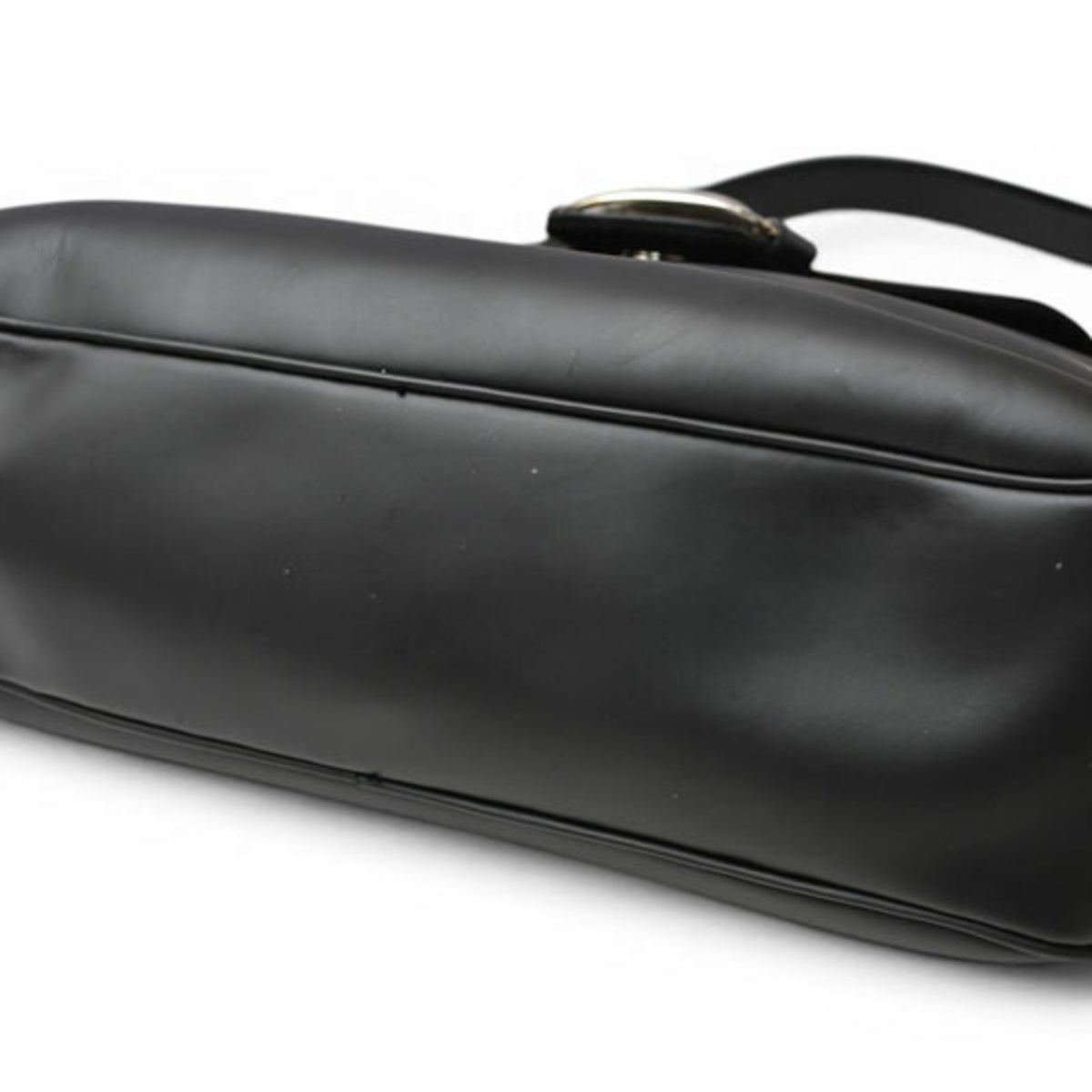 Salvatore Ferragamo Black Leather Shoulder Bag Tote Bag (Pre-Owned)