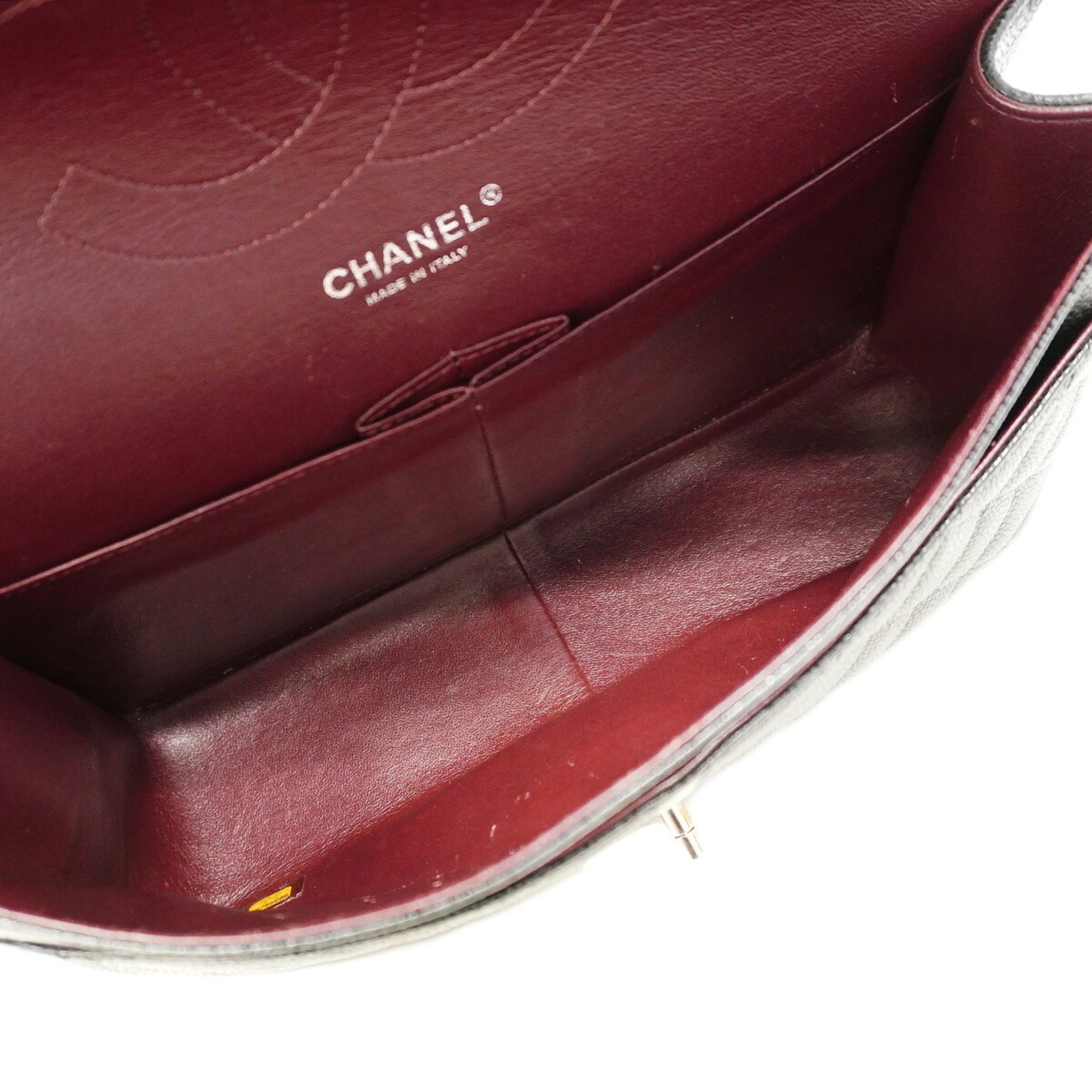Chanel Black Grained Calfskin Shoulder Bag (Pre-Owned)