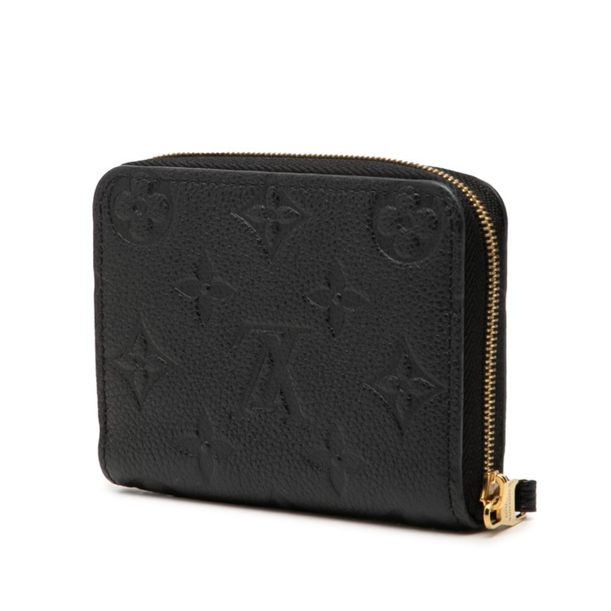 Louis Vuitton Black Noir Leather Coin Purse/Coin Case (Pre-Owned)