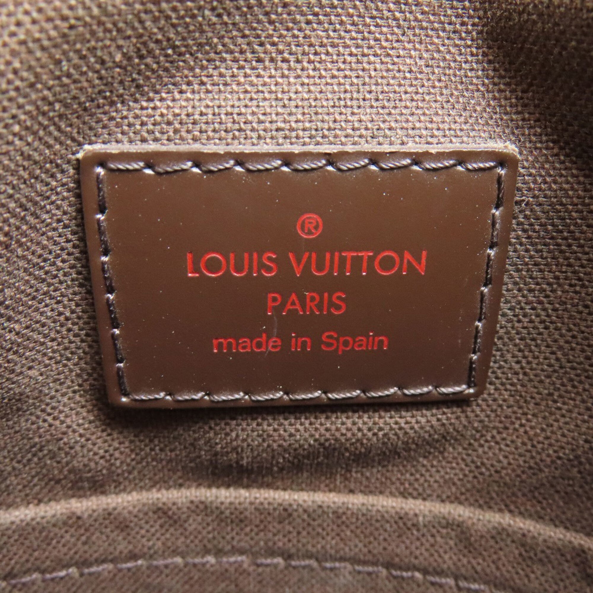 Louis Vuitton Damier Canvas Ebene Damier Canvas Shoulder Bag (Pre-Owned)
