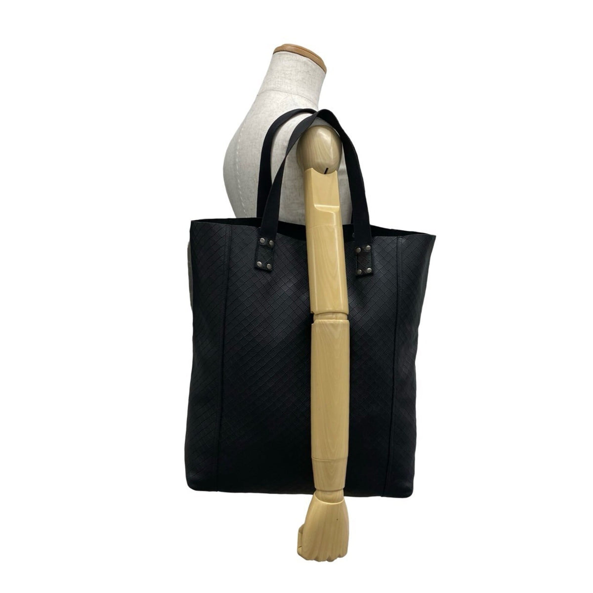 Bottega Veneta Black Leather Tote Bag (Pre-Owned)