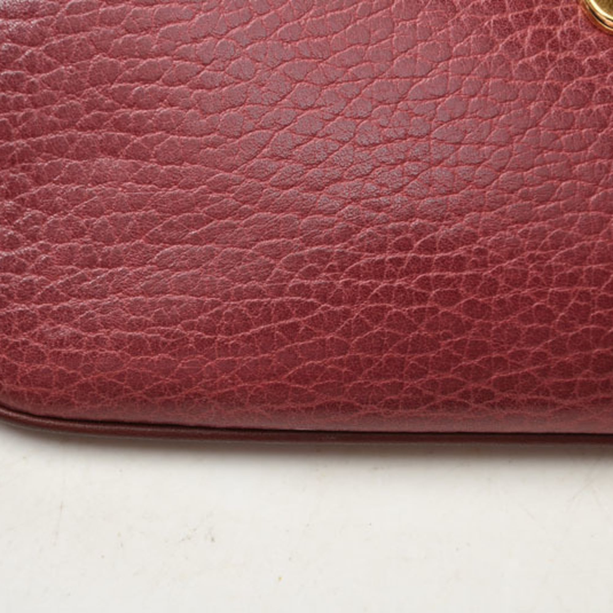 Cartier Must Bordeaux Leather Pouch (Pre-Owned)