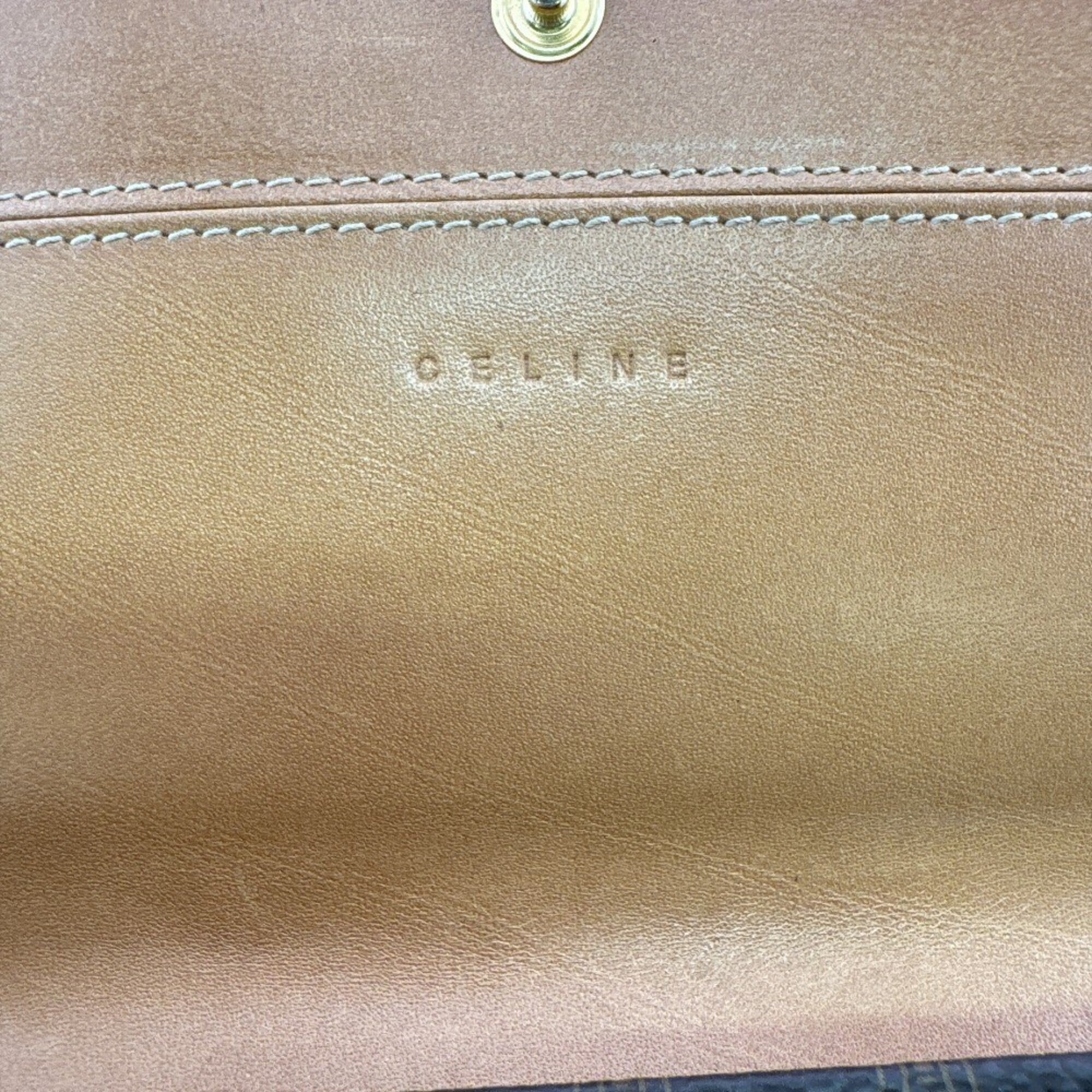 Celine Macadam Brown Pvc Long Wallet (Bi-Fold) (Pre-Owned)