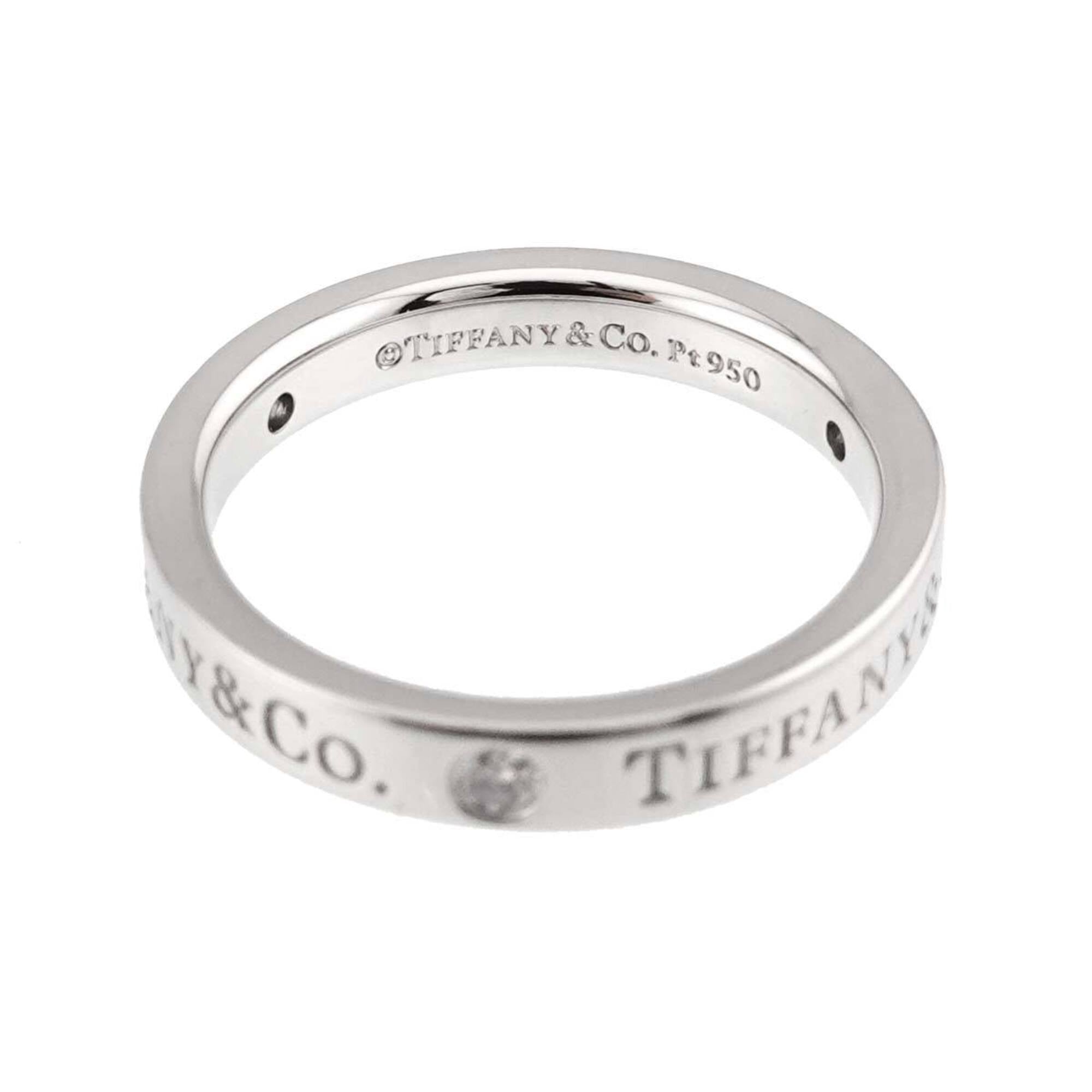 Tiffany Platinum Platinum 950 Band Ring (Pre-Owned)