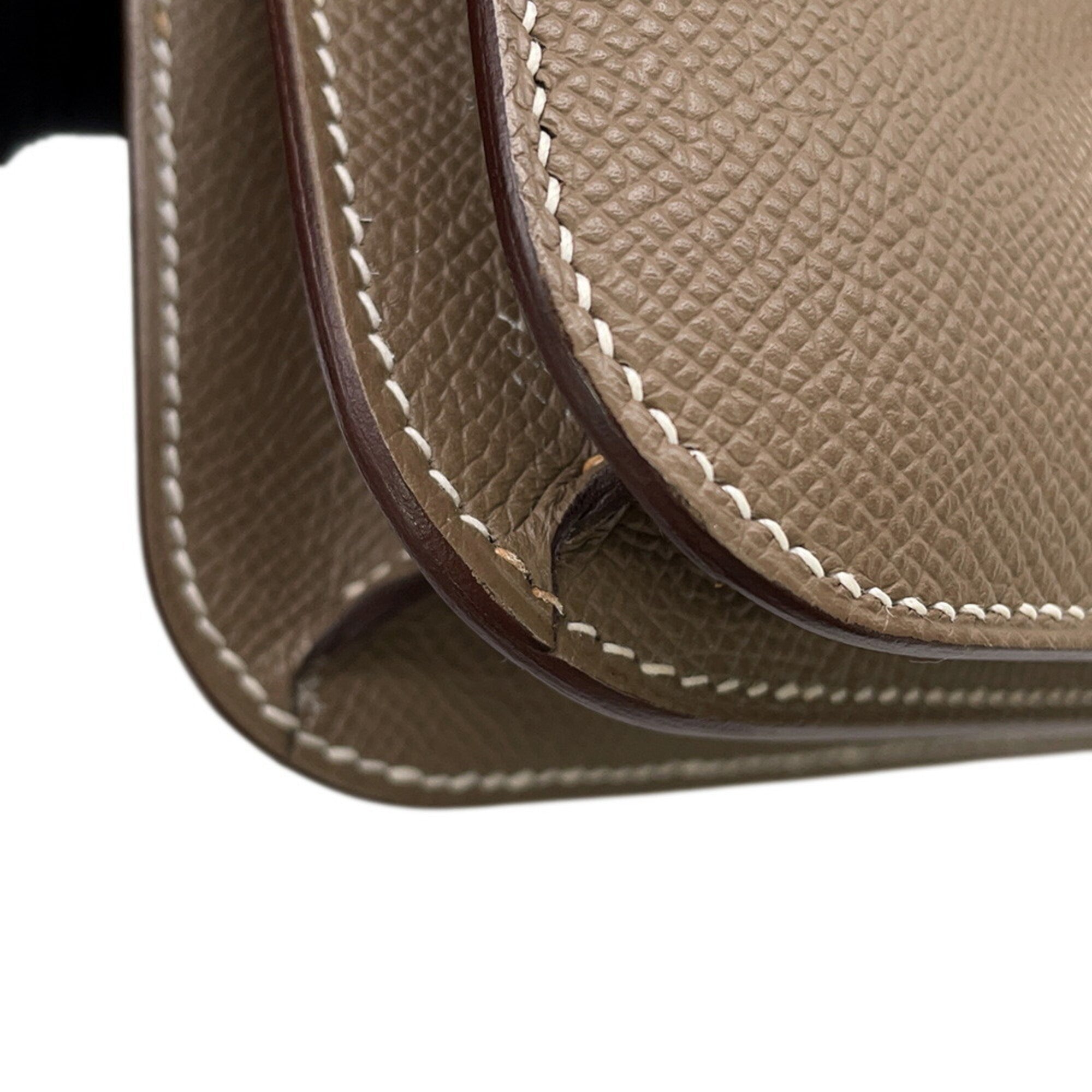 Hermes Constance Etoupe Gray Epsom Leather Shoulder Bag (Pre-Owned)