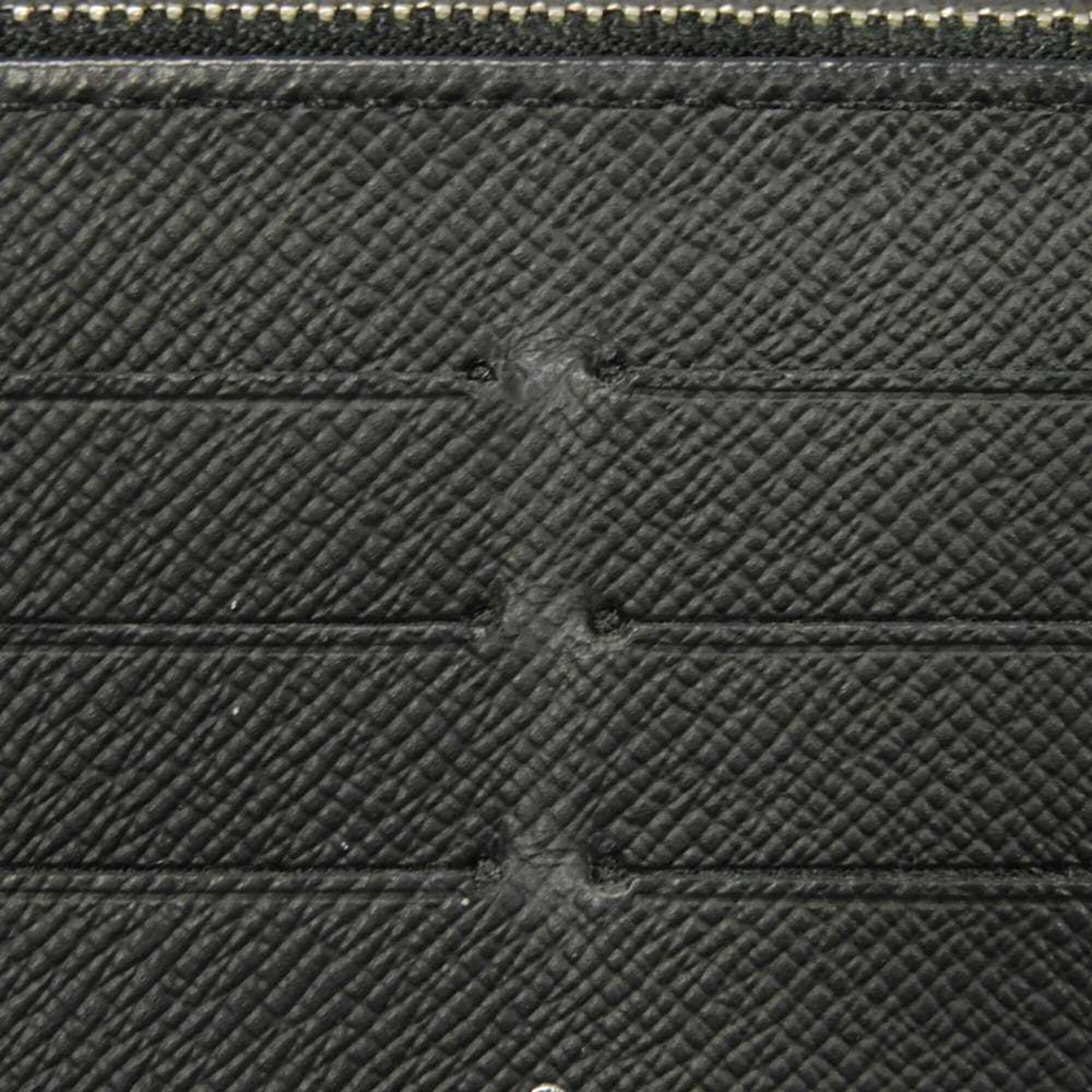 Louis Vuitton Damier Graphite Black Noir Damier Graphite Canvas Leather Long Wallet (Bi-Fold) (Pre-Owned)