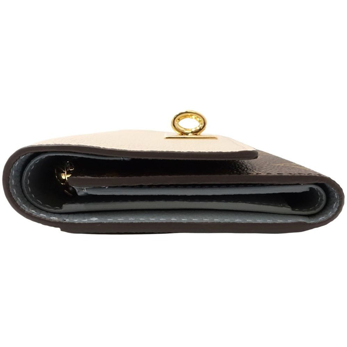 Louis Vuitton Brown Grayish Monogram Monogram Wallet (Tri-Fold) (Pre-Owned)