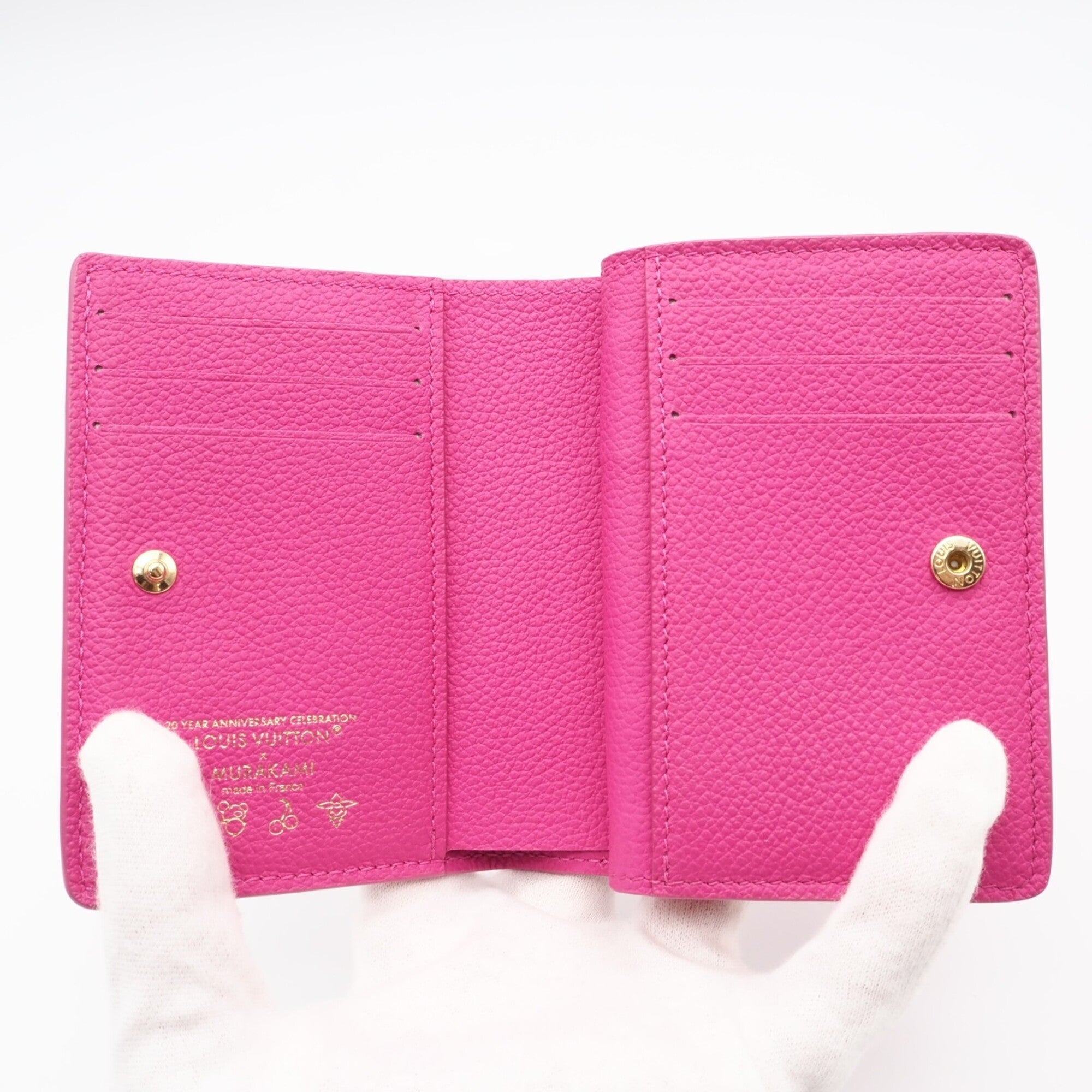 Louis Vuitton Multi-Color Pink Leather Wallet (Bi-Fold) (Pre-Owned)