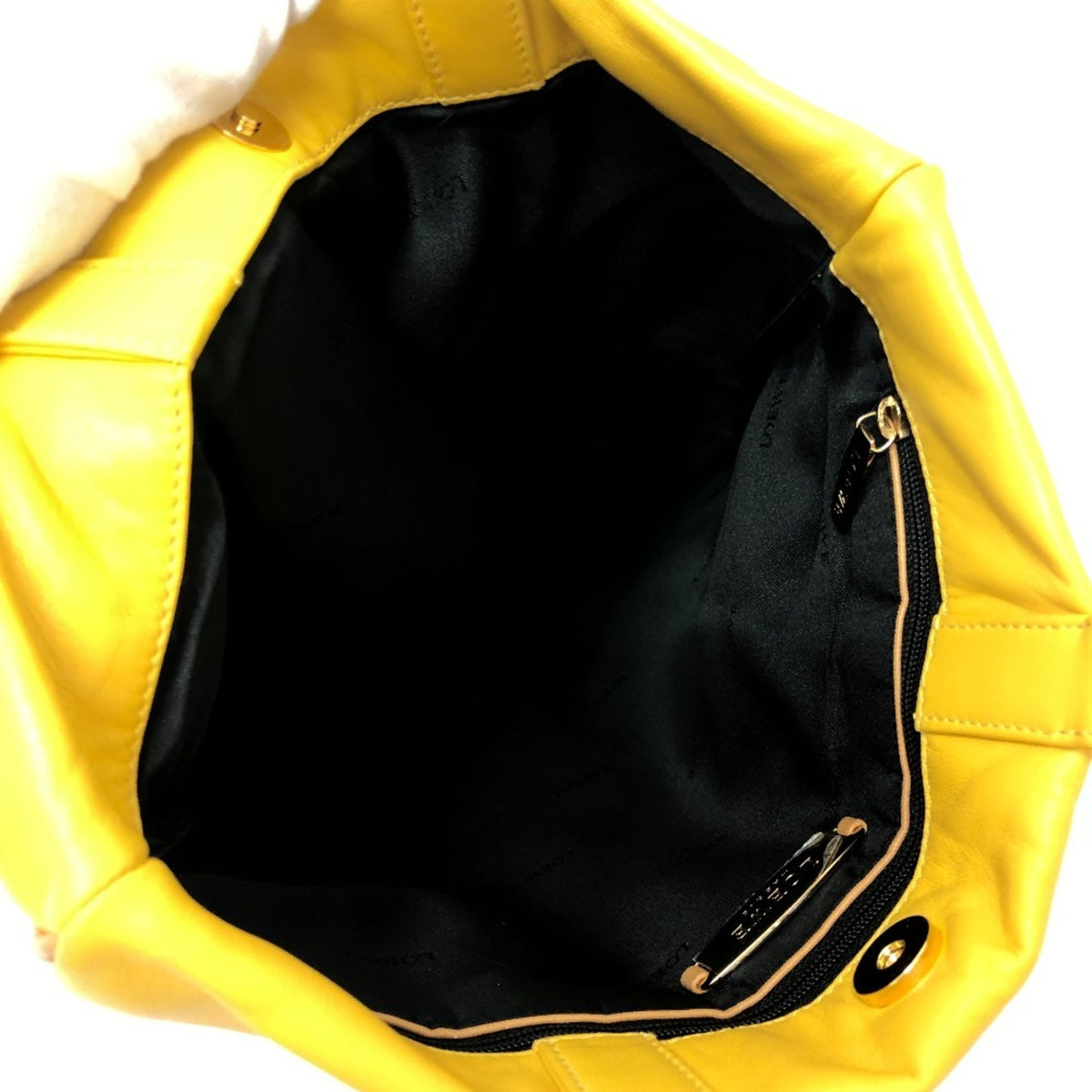 Loewe Yellow Leather Handbag Tote Bag (Pre-Owned)