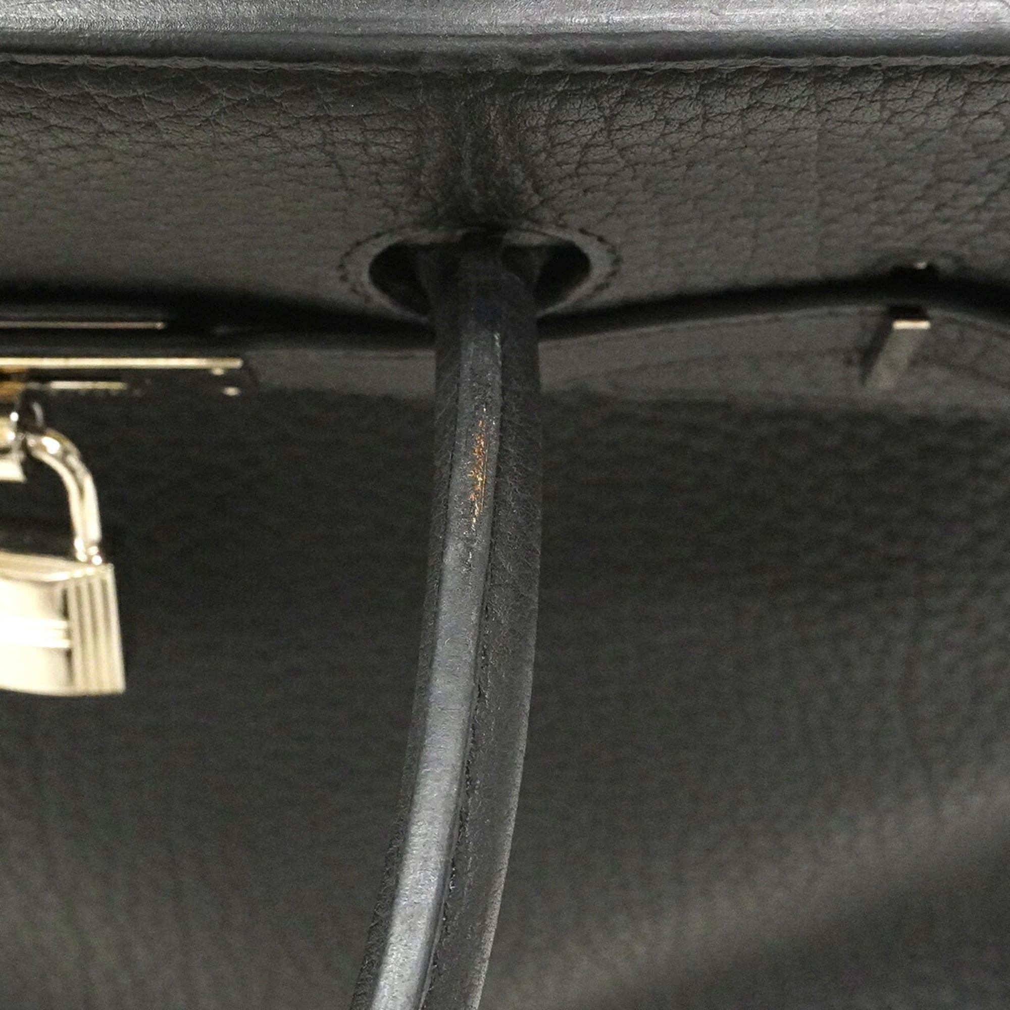 Hermes Black Fjord Leather Handbag (Pre-Owned)