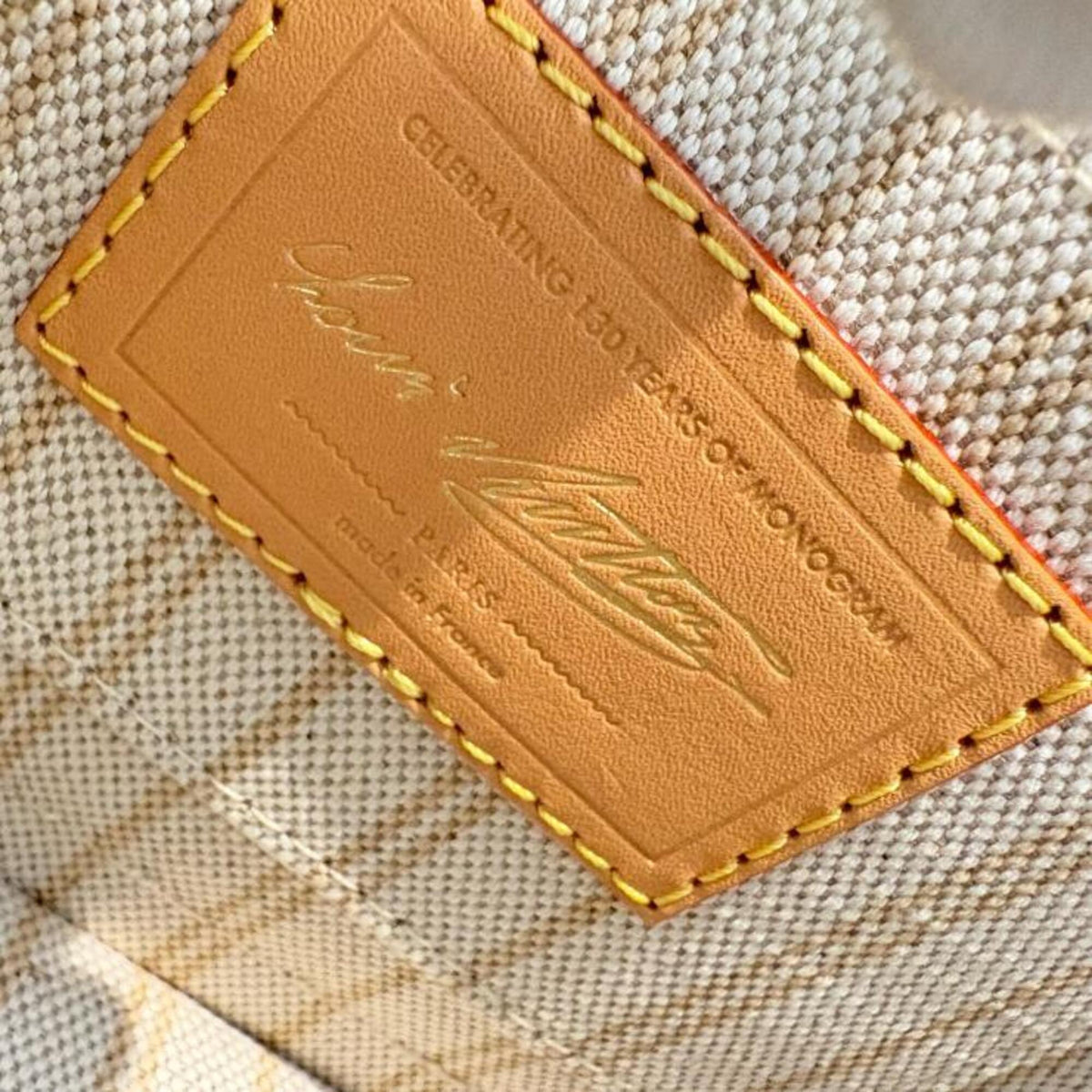 Louis Vuitton Blue Brown Handbag (Pre-Owned)