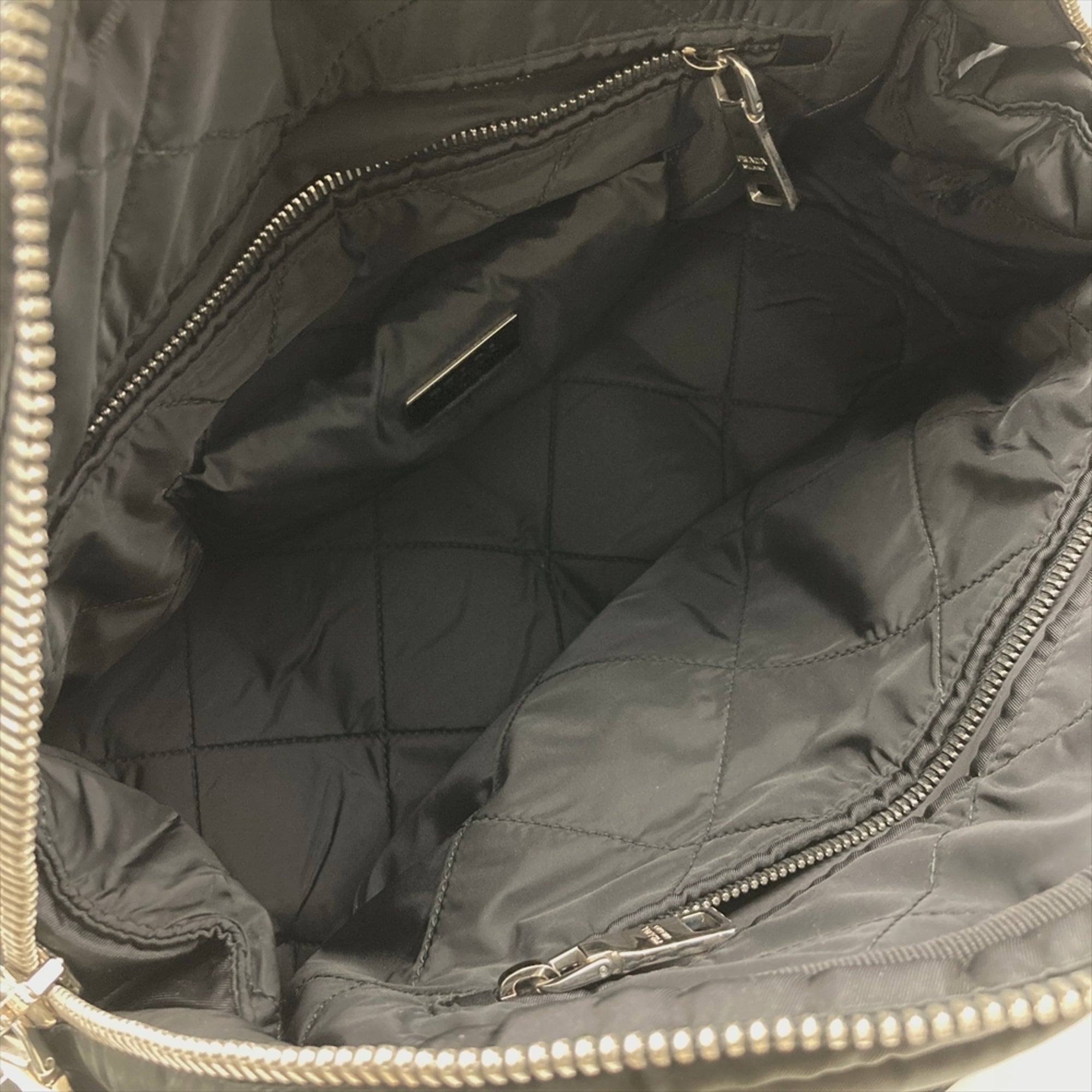 Prada Black Nylon Handbag Shoulder Bag (Pre-Owned)