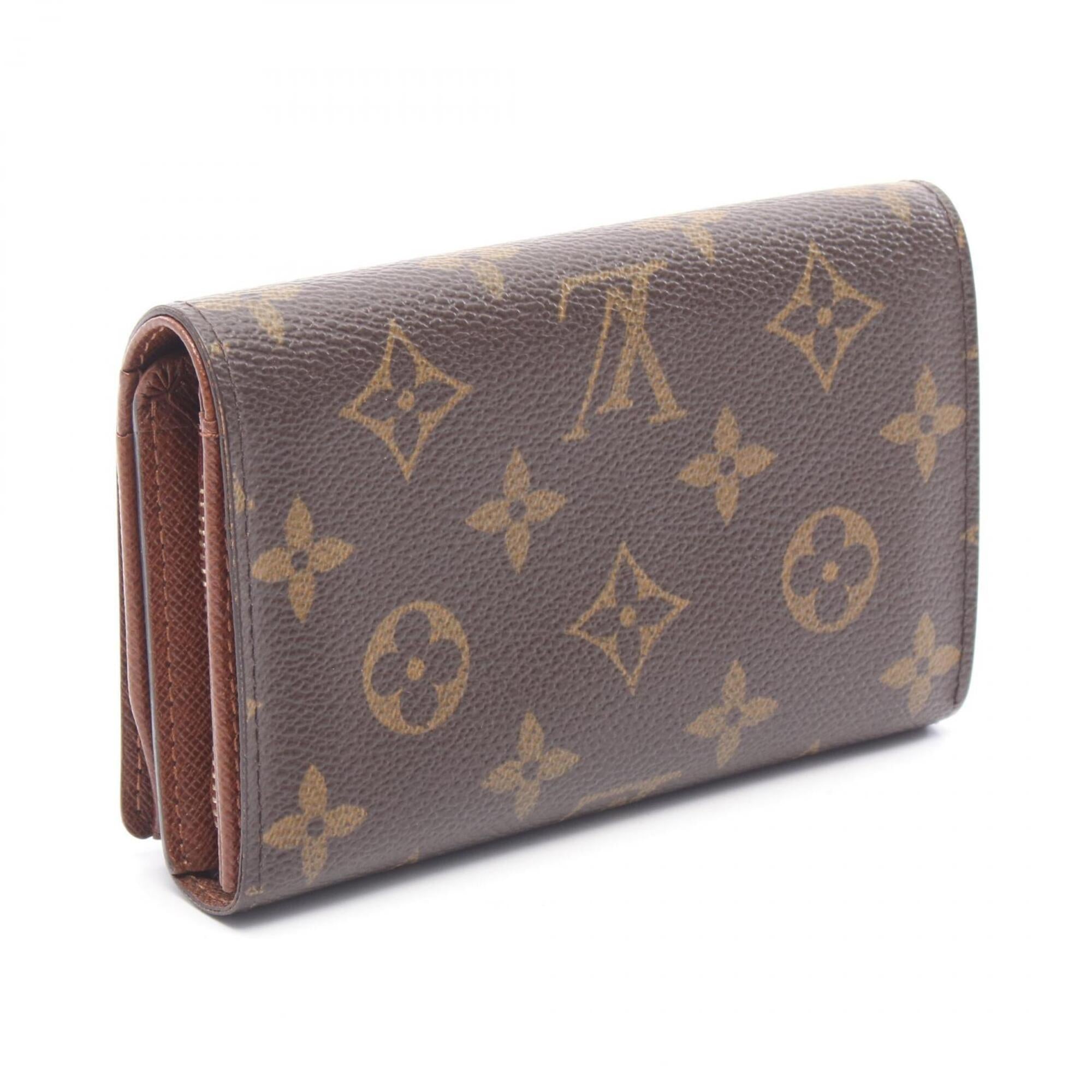 Louis Vuitton Brown Monogram Leather Pvc Wallet (Bi-Fold) (Pre-Owned)