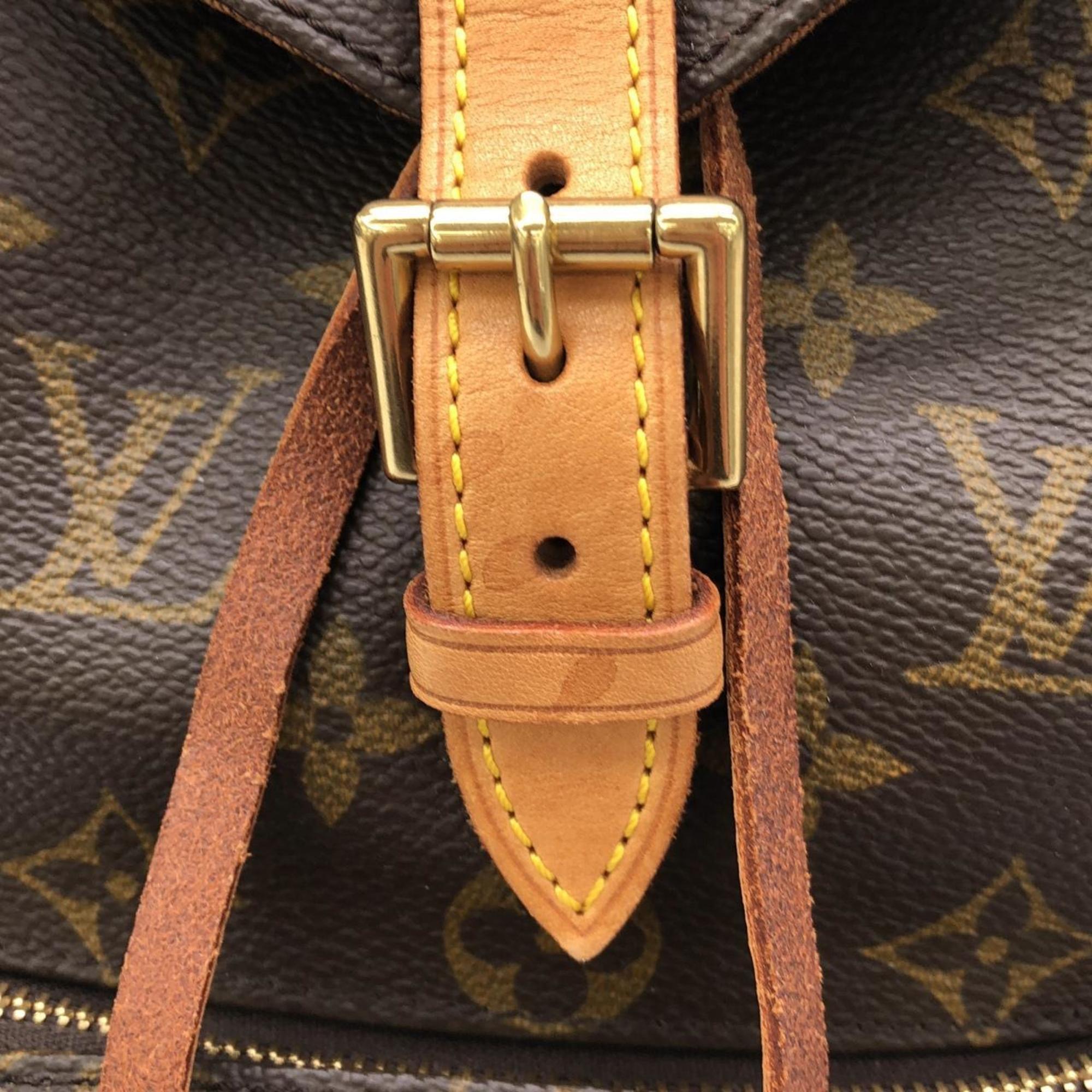 Louis Vuitton Marron Coated Canvas Backpack (Pre-Owned)