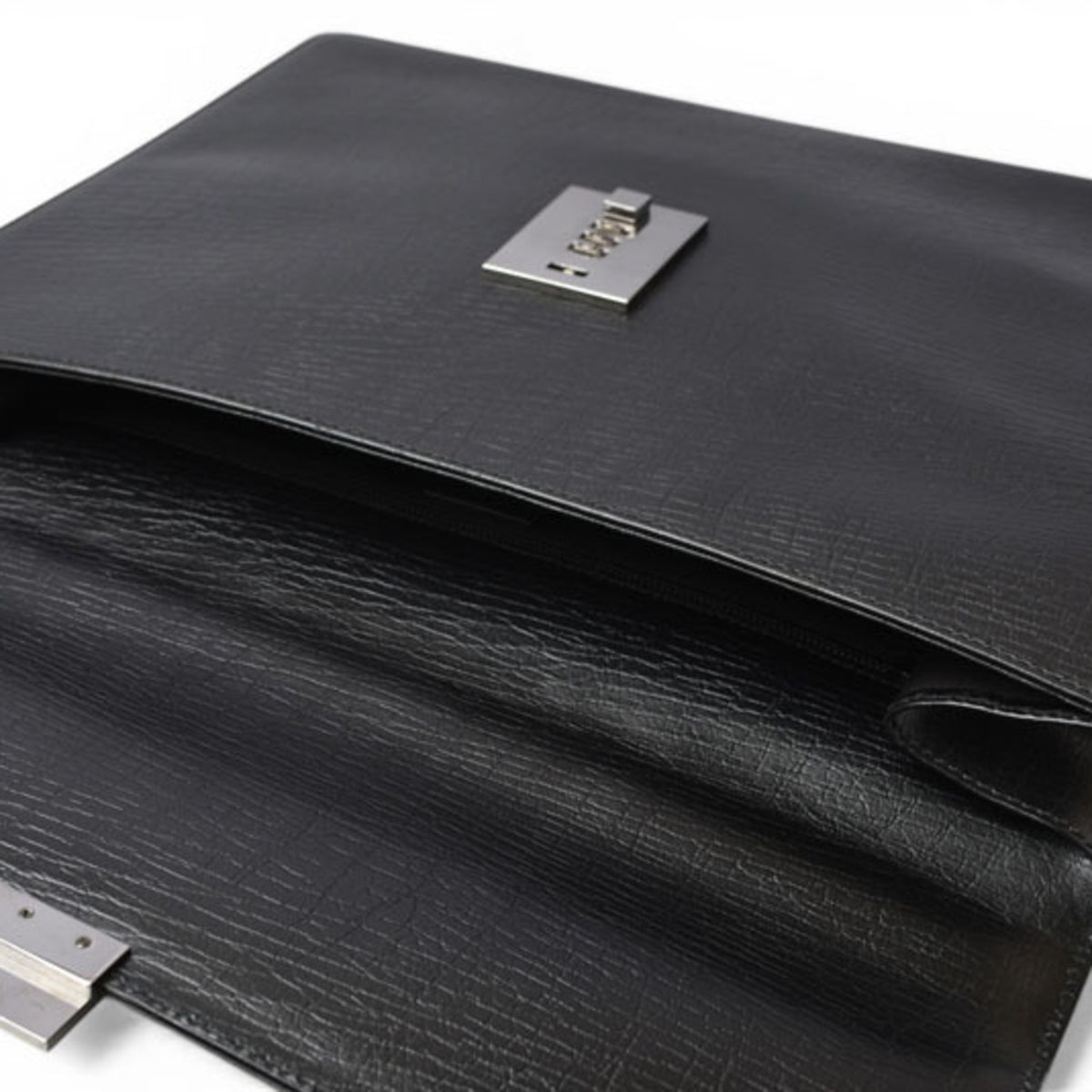 Gucci Black Leather Briefcase (Pre-Owned)