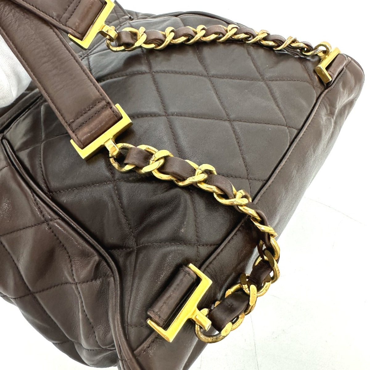 Chanel Brown Leather Backpack (Pre-Owned)