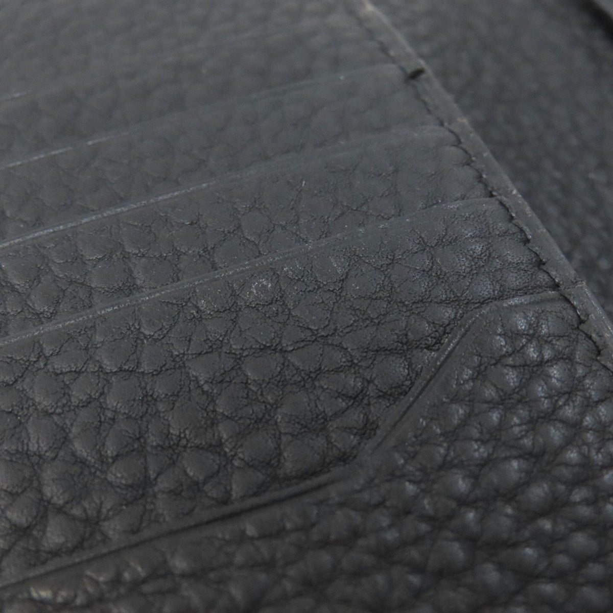 Hermes Mc2 Black Leather Wallet (Bi-Fold) (Pre-Owned)