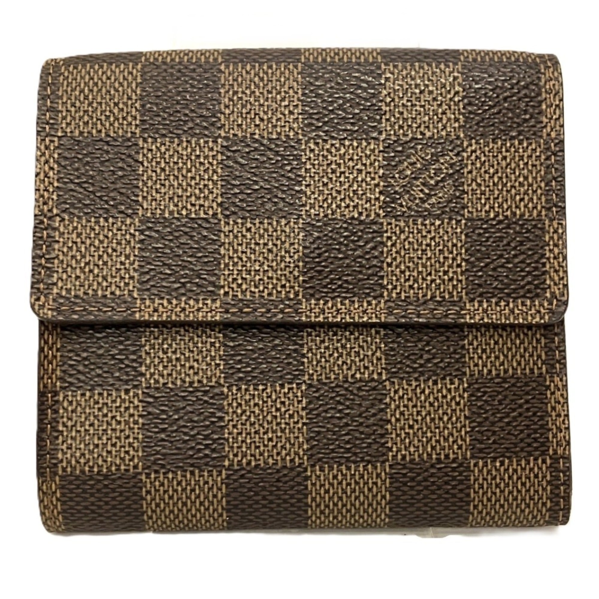Louis Vuitton Brown Pvc Leather Wallet (Tri-Fold) (Pre-Owned)