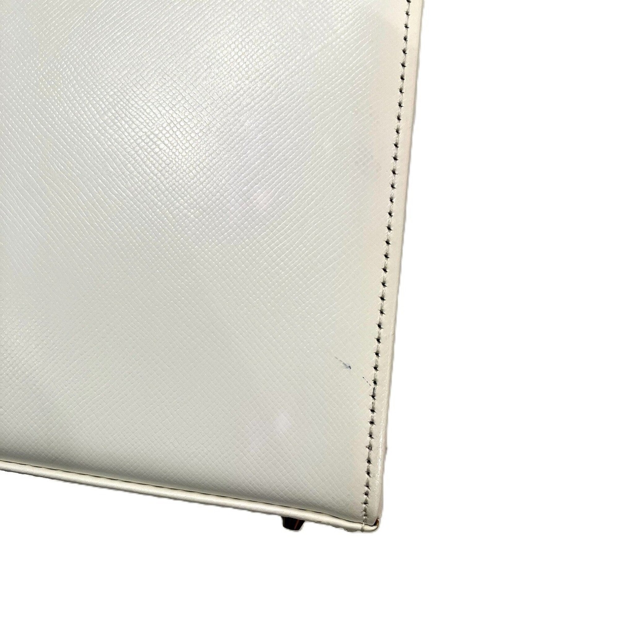 Yves Saint Laurent White Leather Handbag (Pre-Owned)