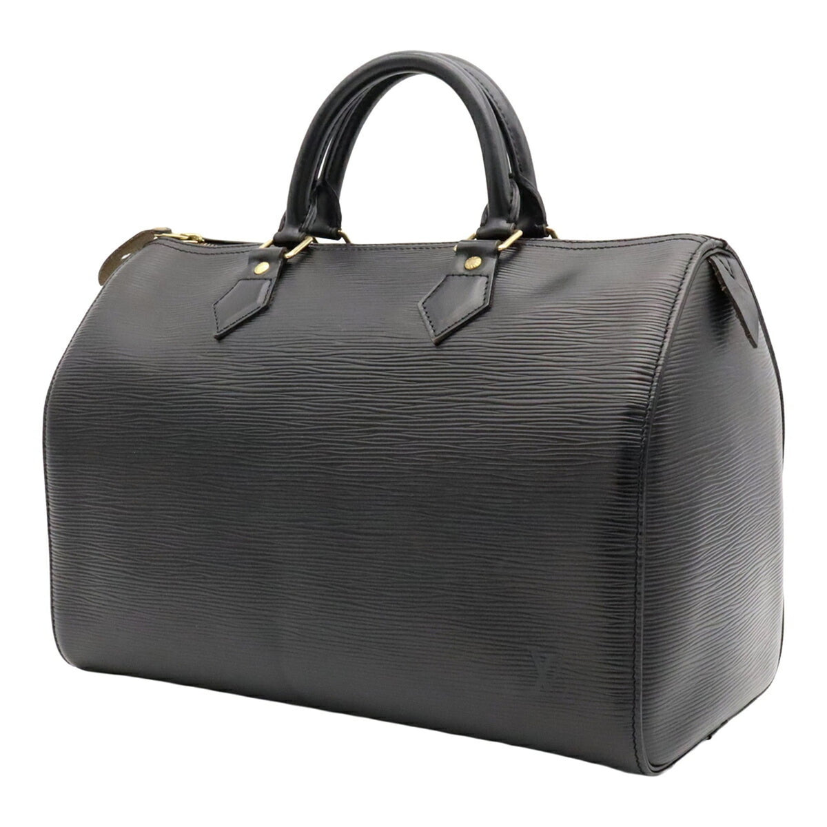 Louis Vuitton Noir Epi Leather Boston Bag Handbag (Pre-Owned)