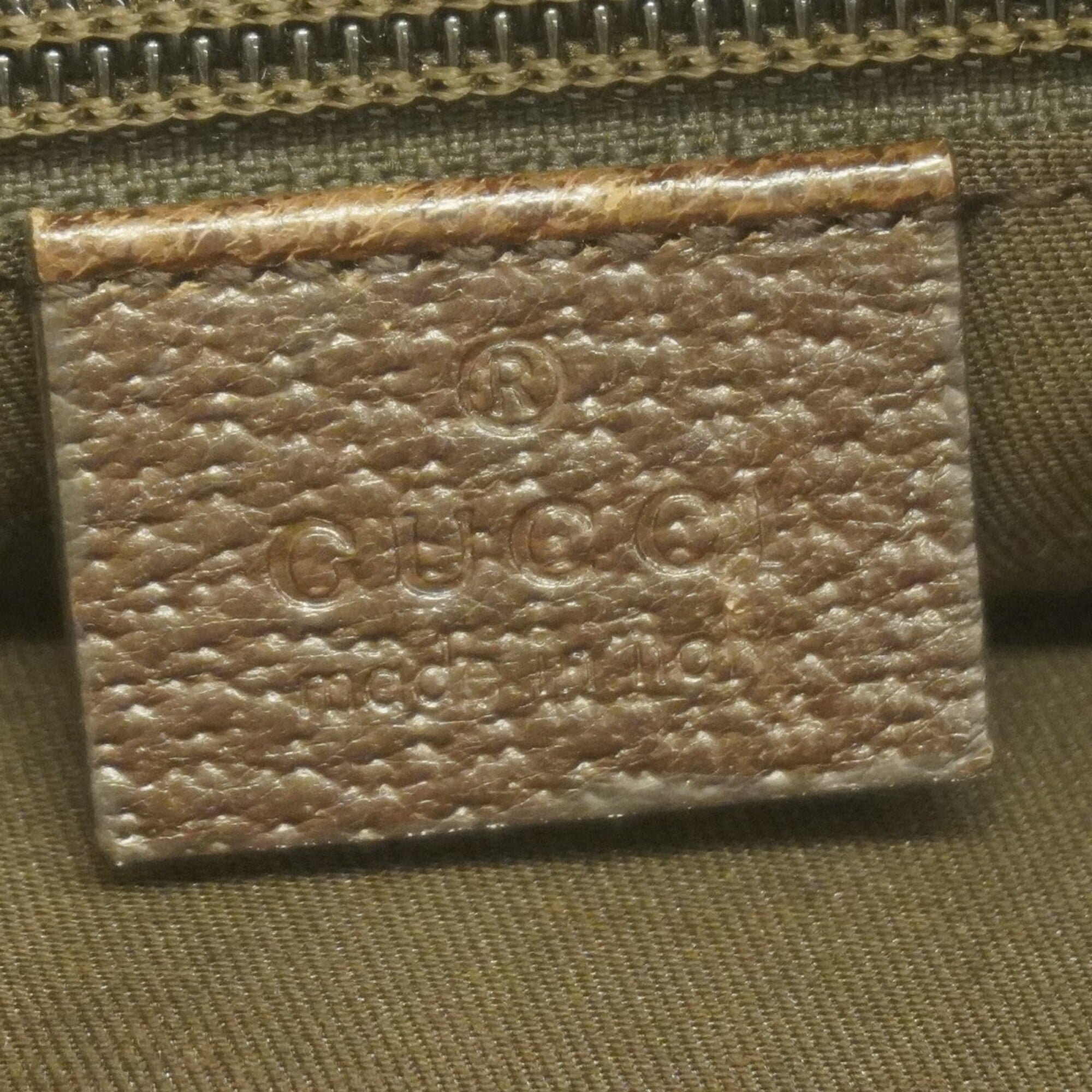 Gucci Beige Canvas Shoulder Bag (Pre-Owned)