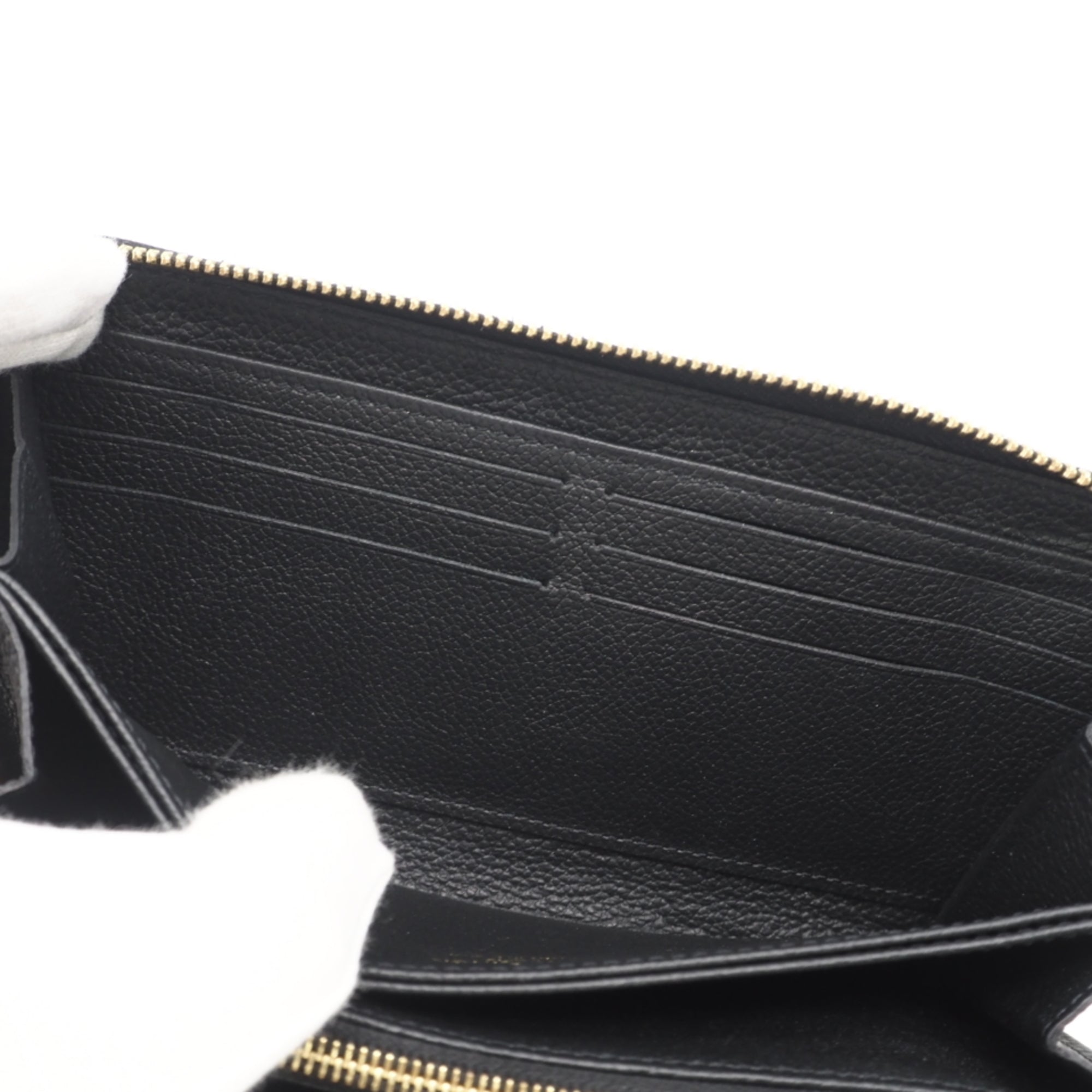 Louis Vuitton Monogram Empreinte Black Noir Leather Long Wallet (Bi-Fold) (Pre-Owned)