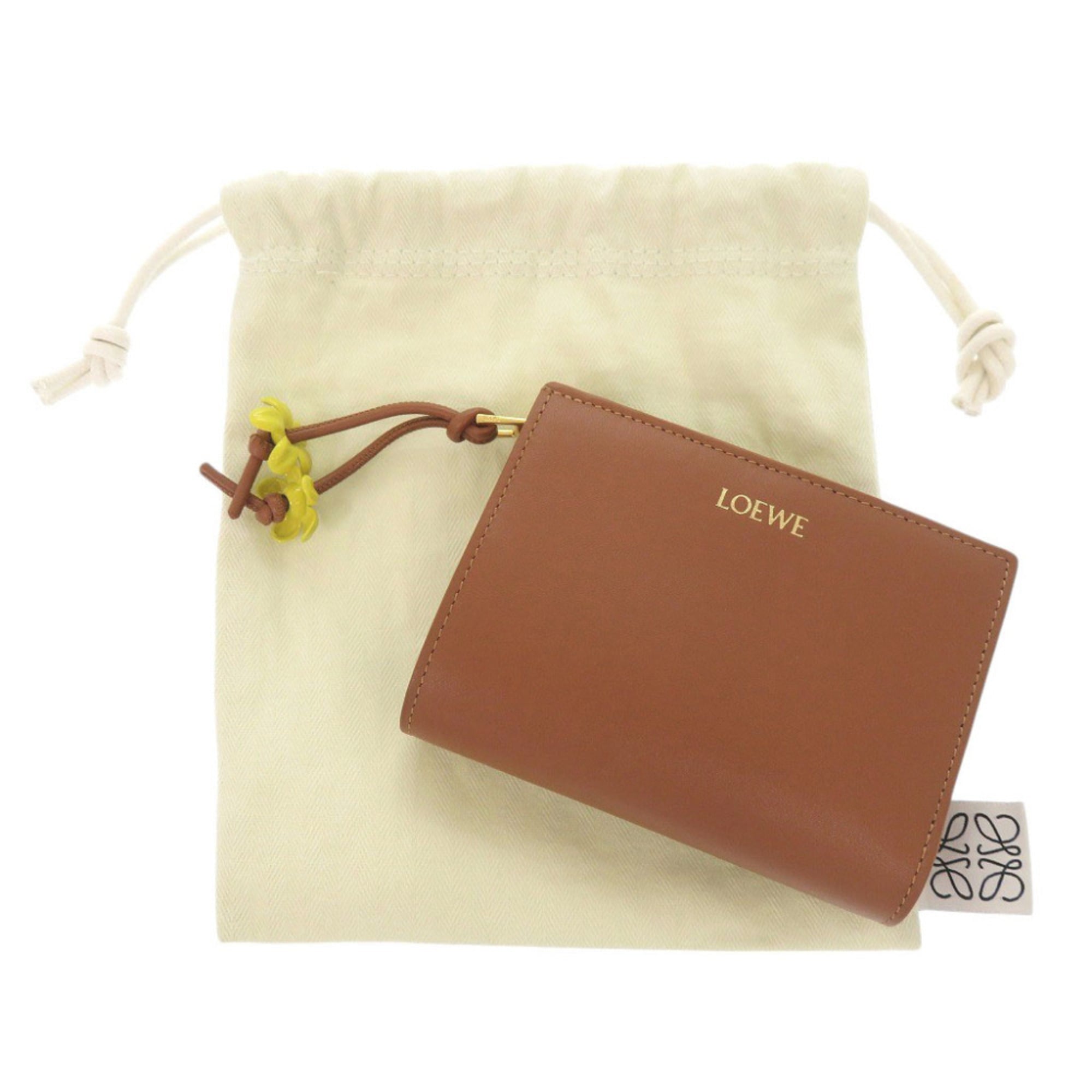 Loewe Brown Leather Wallet (Bi-Fold) (Pre-Owned)