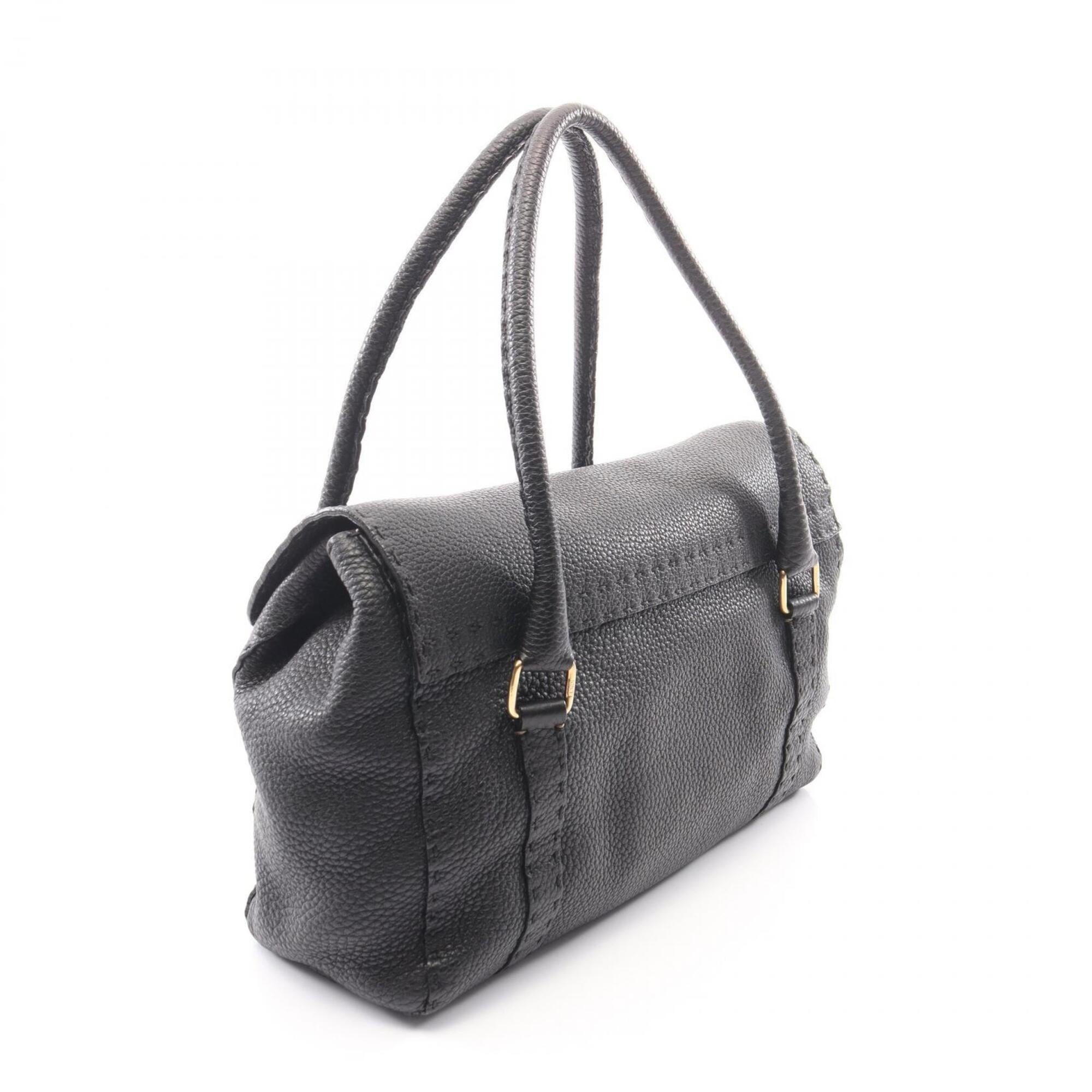 Fendi Black Leather Handbag (Pre-Owned)