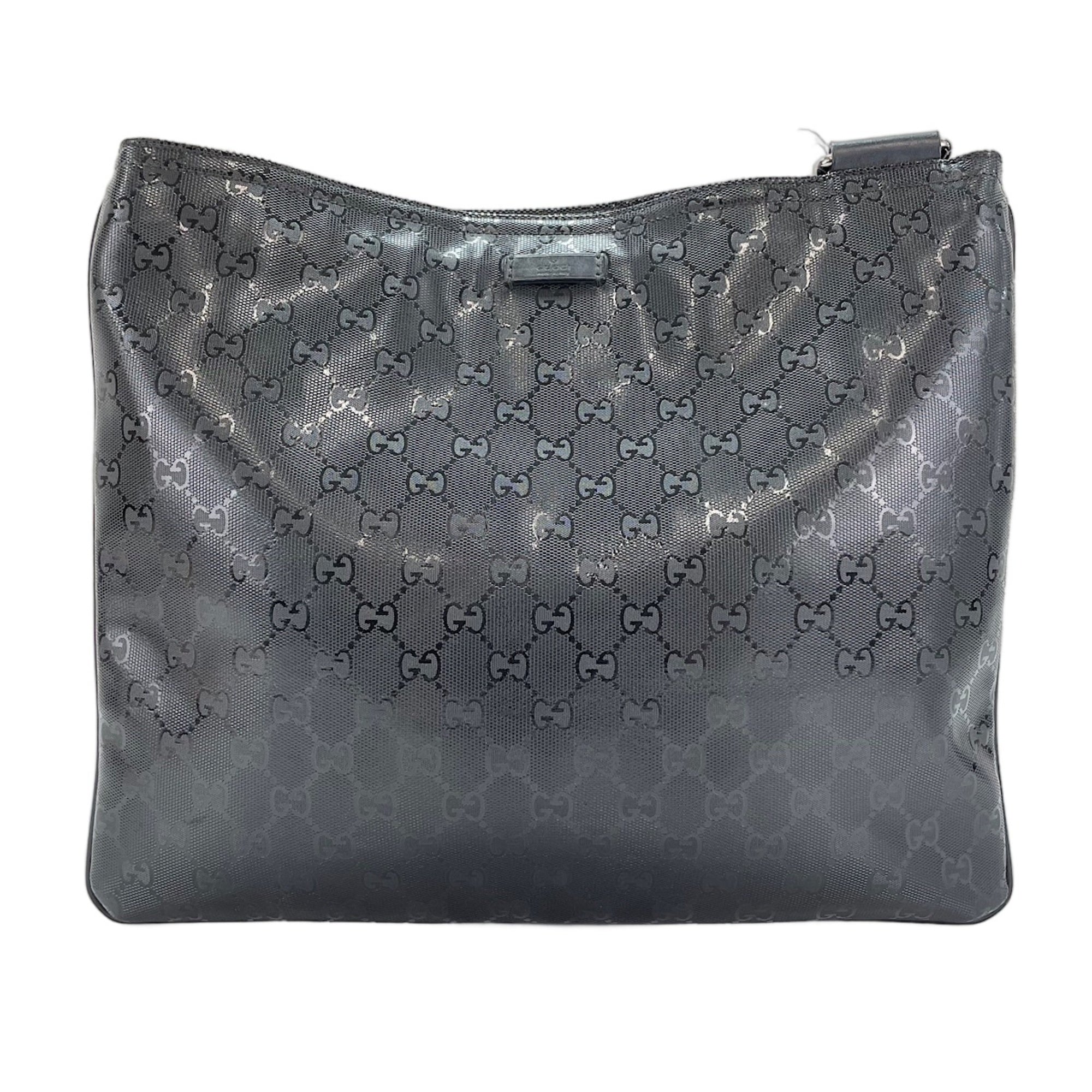 Gucci Gg Imprimé Black Gg Imprimé Shoulder Bag (Pre-Owned)