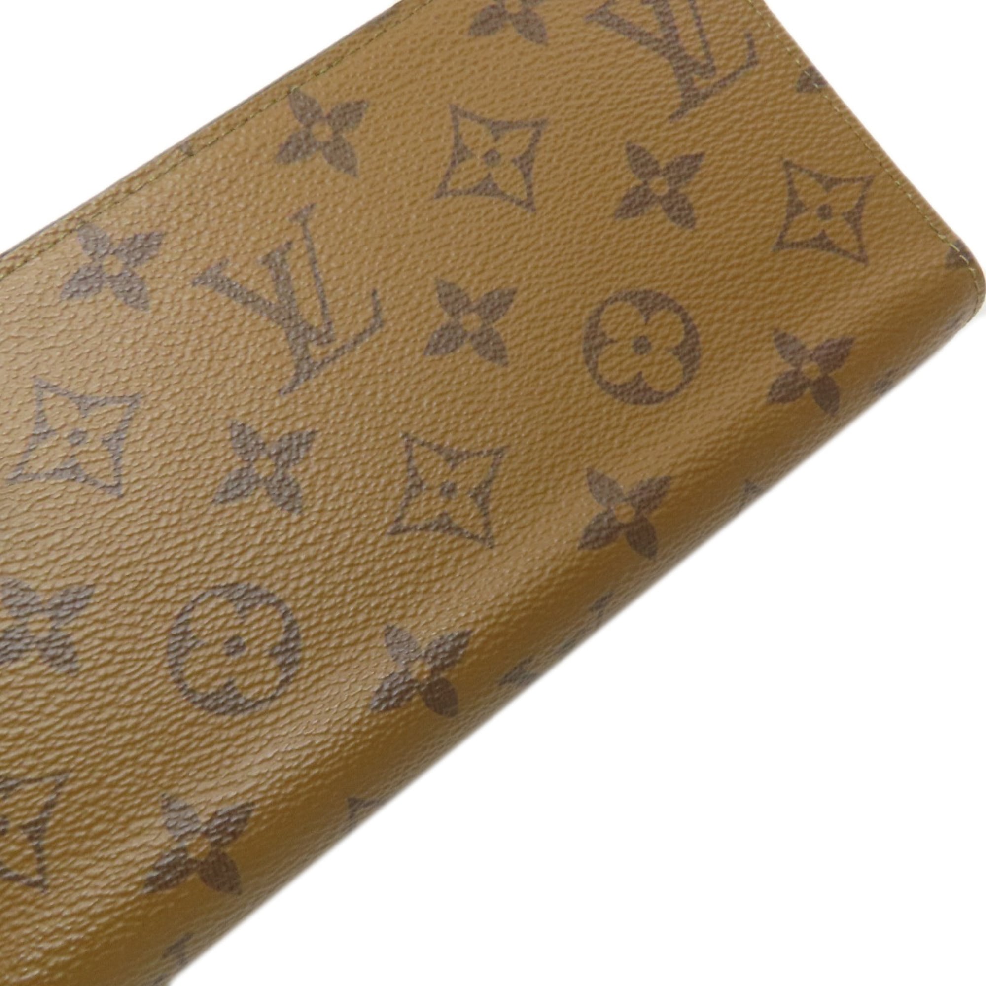 Louis Vuitton Black Monogram Reverse Monogram Reverse Long Wallet (Bi-Fold) (Pre-Owned)