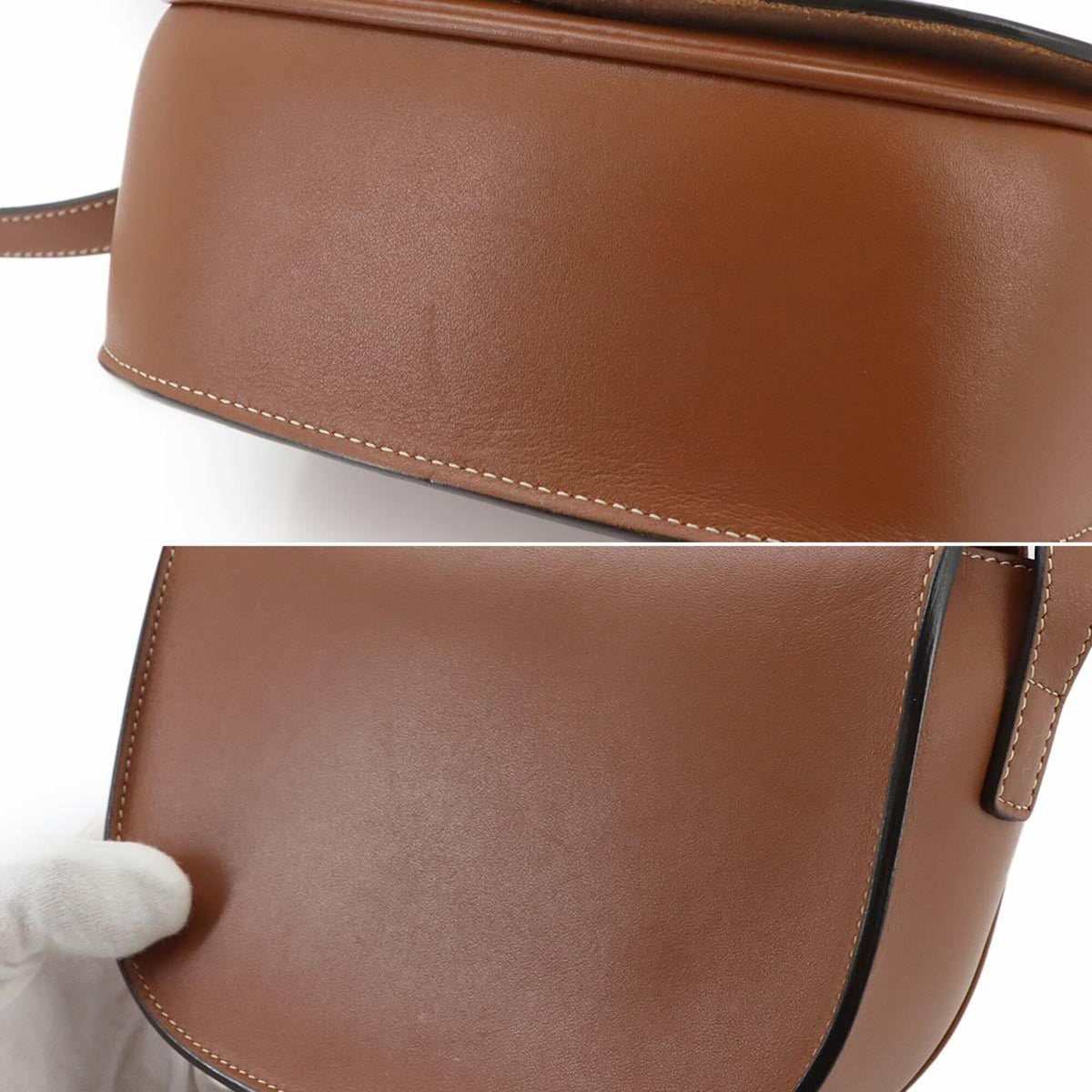 Celine Brown Leather Handbag Shoulder Bag (Pre-Owned)