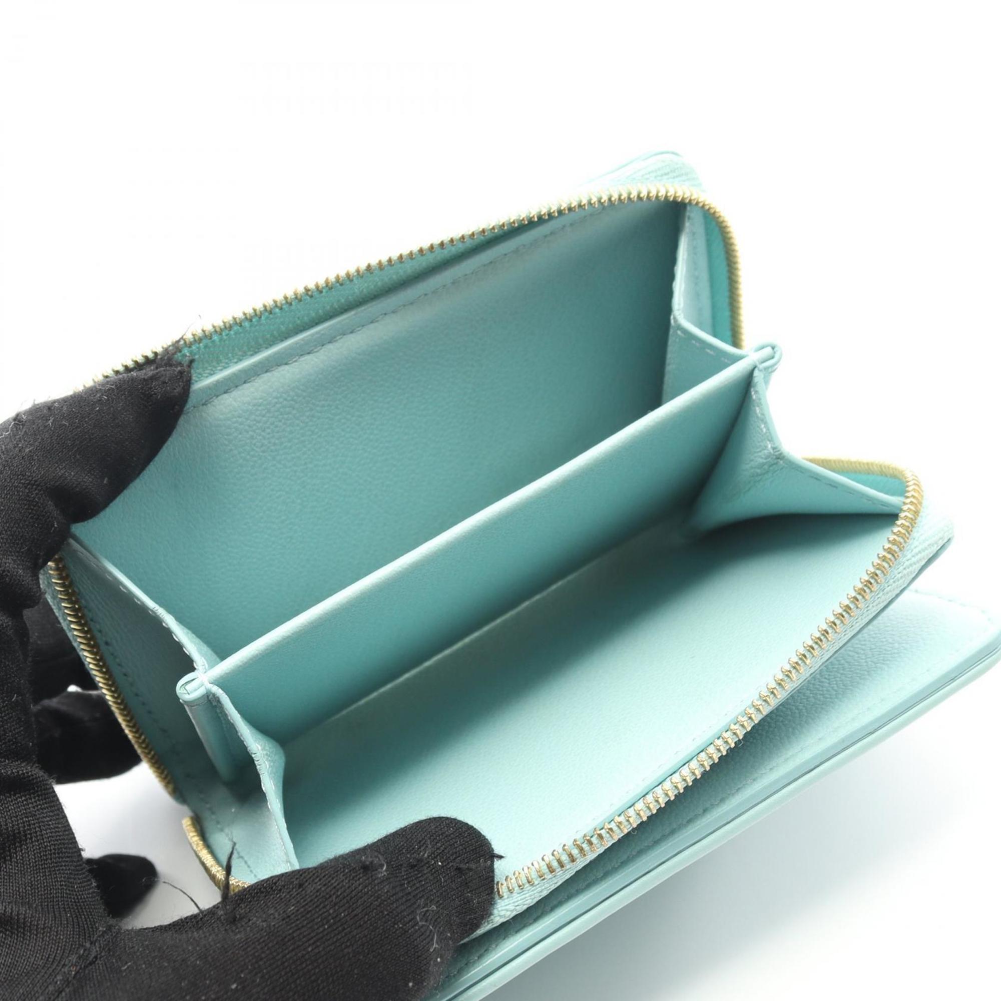 Louis Vuitton Blue Leather Wallet (Bi-Fold) (Pre-Owned)