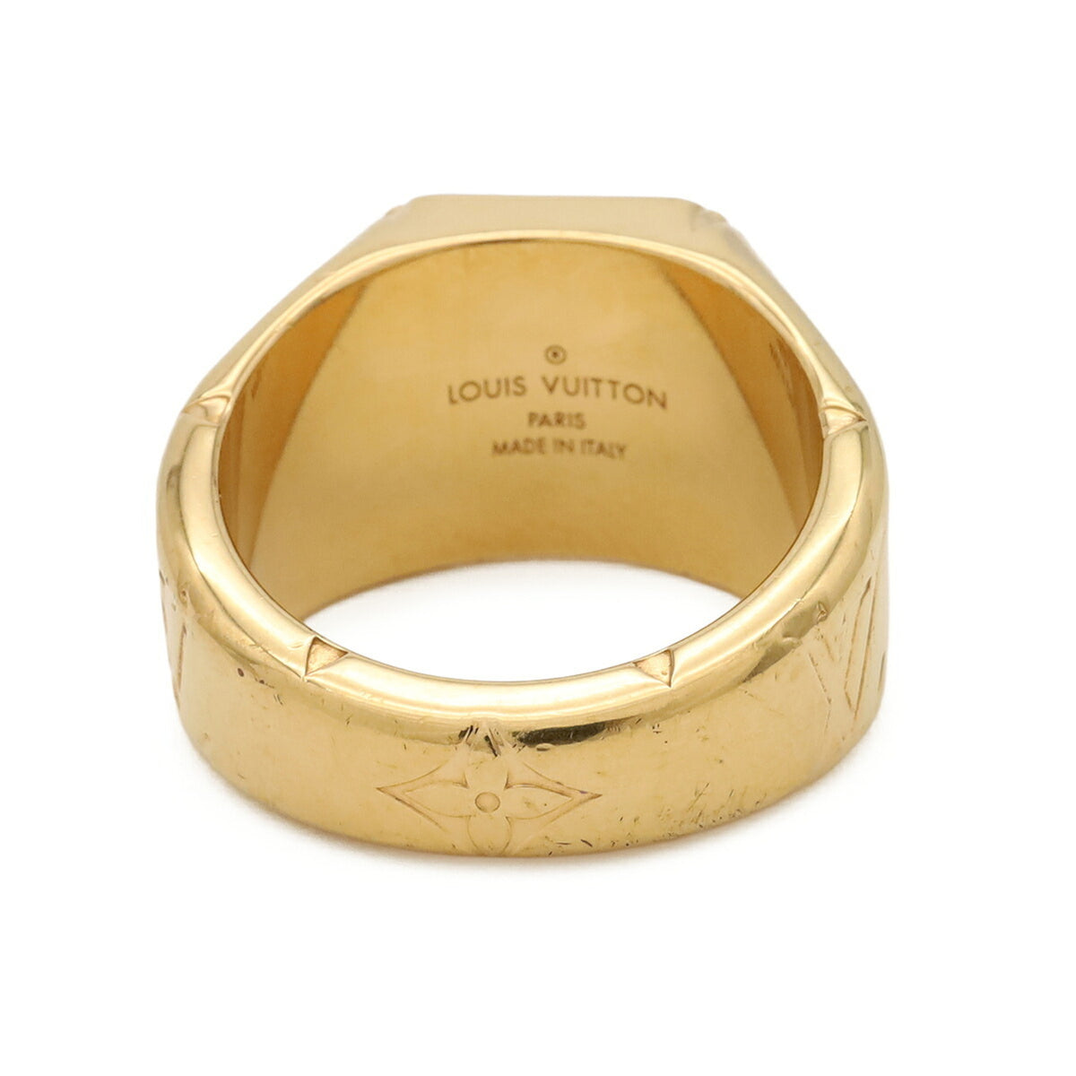 Louis Vuitton Gold Gold Plating Band Ring (Pre-Owned)