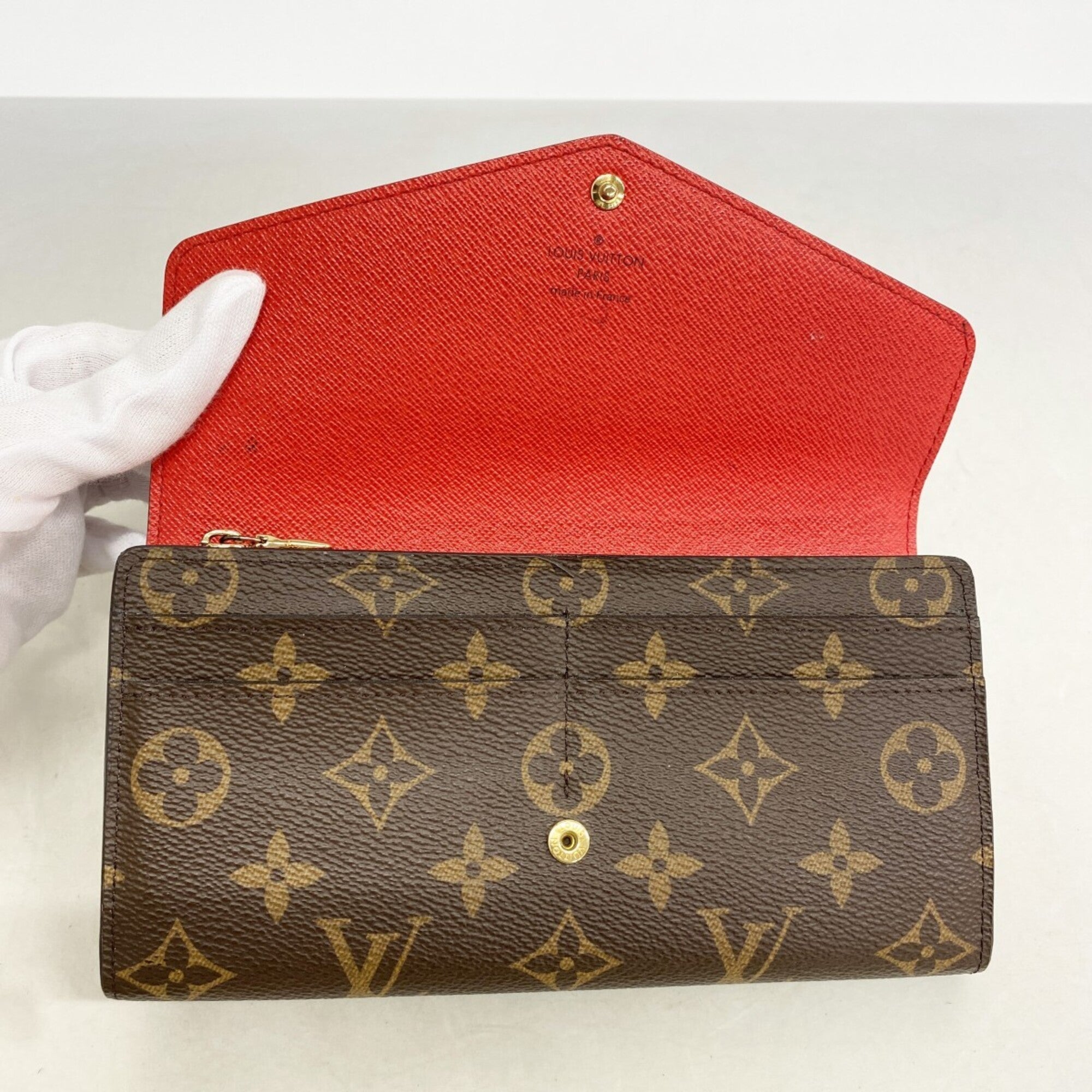 Louis Vuitton Brown Coquelicots Long Wallet (Bi-Fold) (Pre-Owned)
