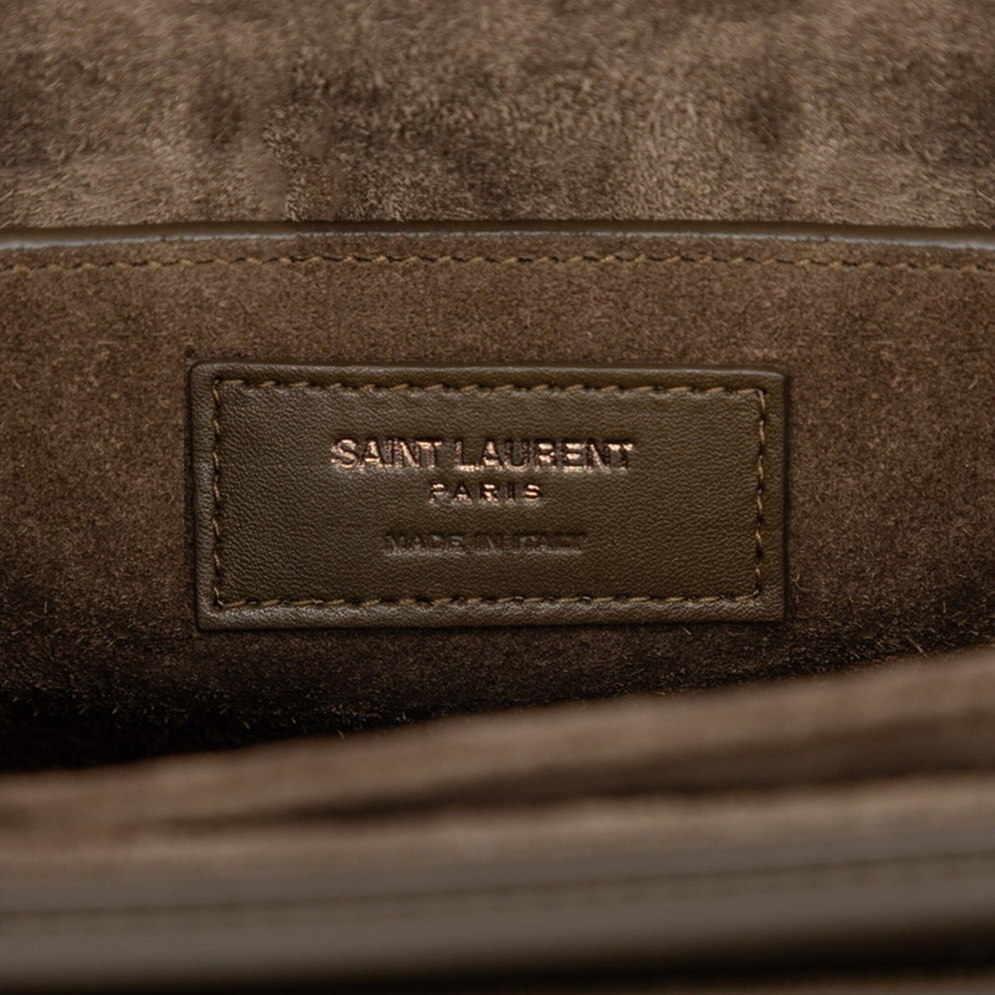 Saint Laurent Brown Leather Handbag Shoulder Bag (Pre-Owned)