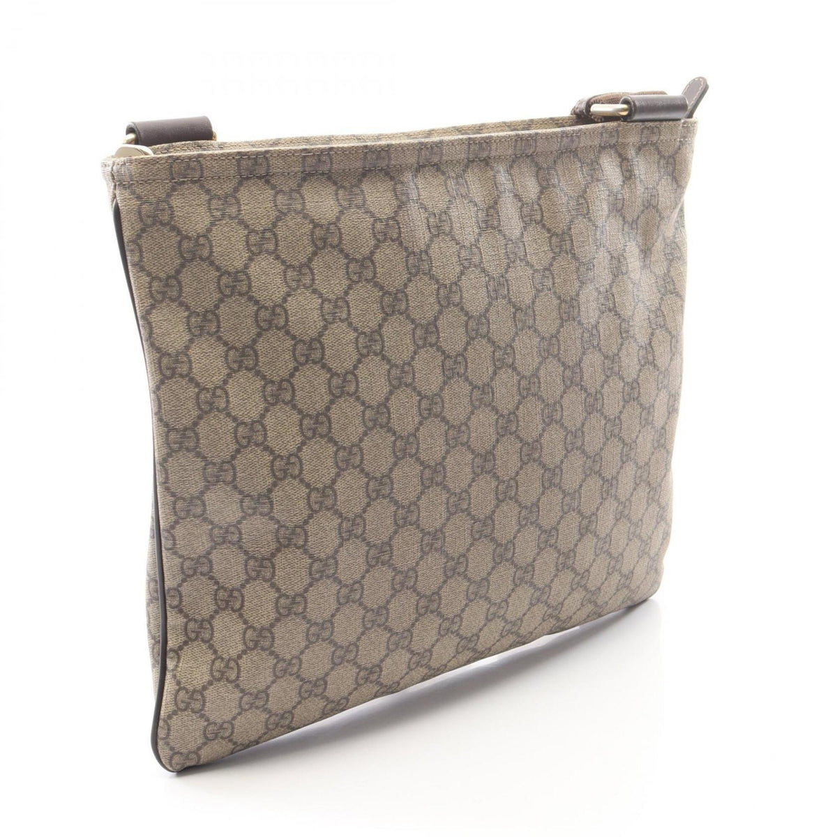 Gucci Beige Brown Pvc Leather Handbag Shoulder Bag (Pre-Owned)