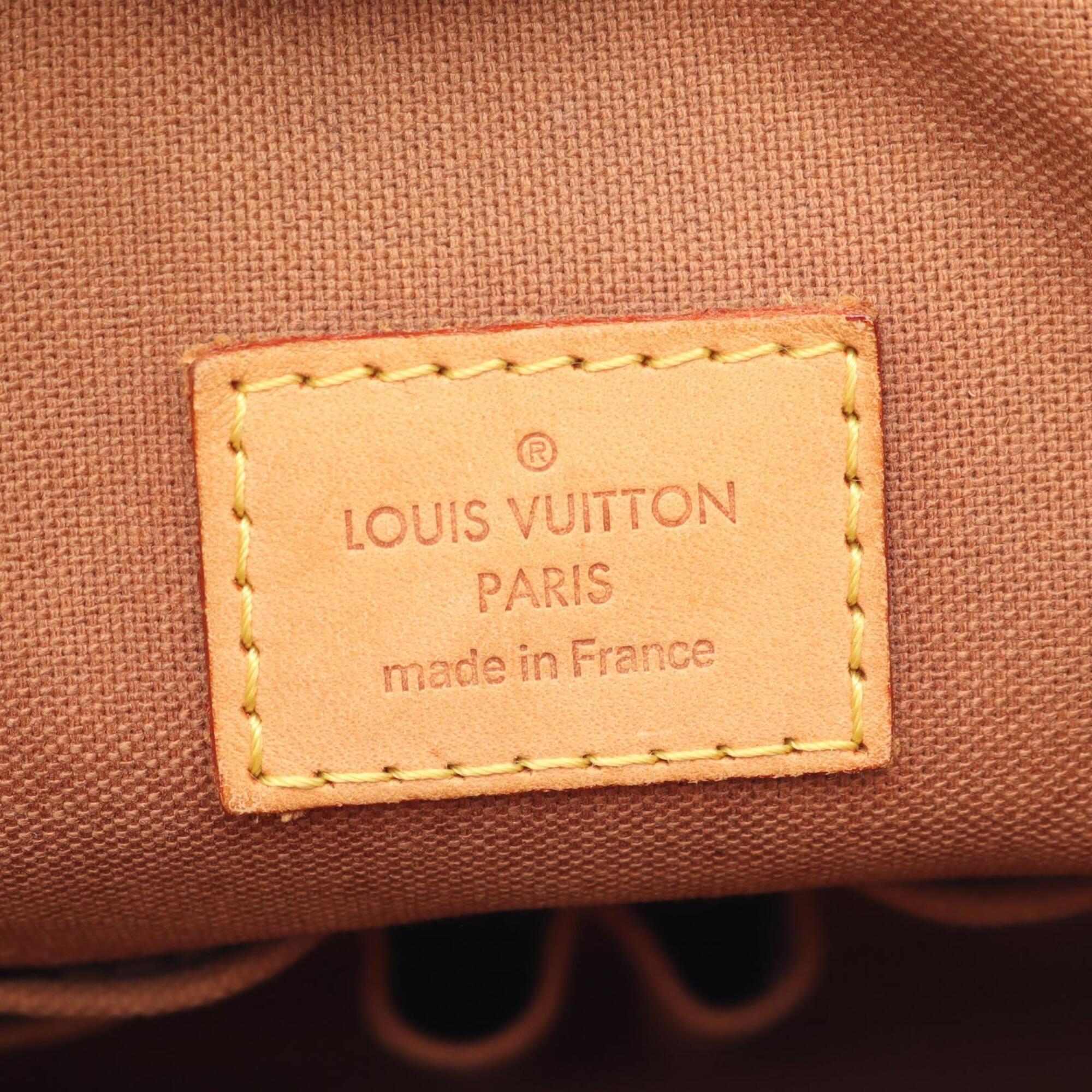 Louis Vuitton Brown Coated Canvas Pvc Monogram Leather Handbag Shoulder Bag (Pre-Owned)