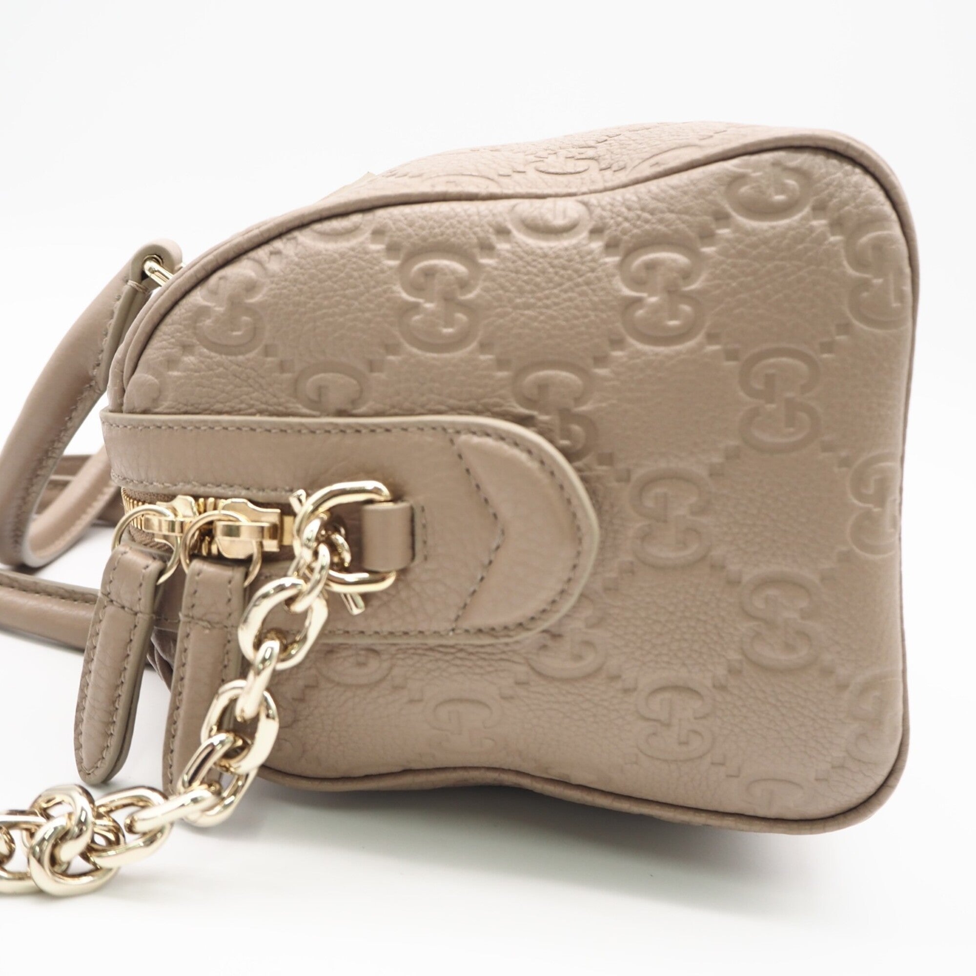 Gucci Beige Leather Handbag (Pre-Owned)
