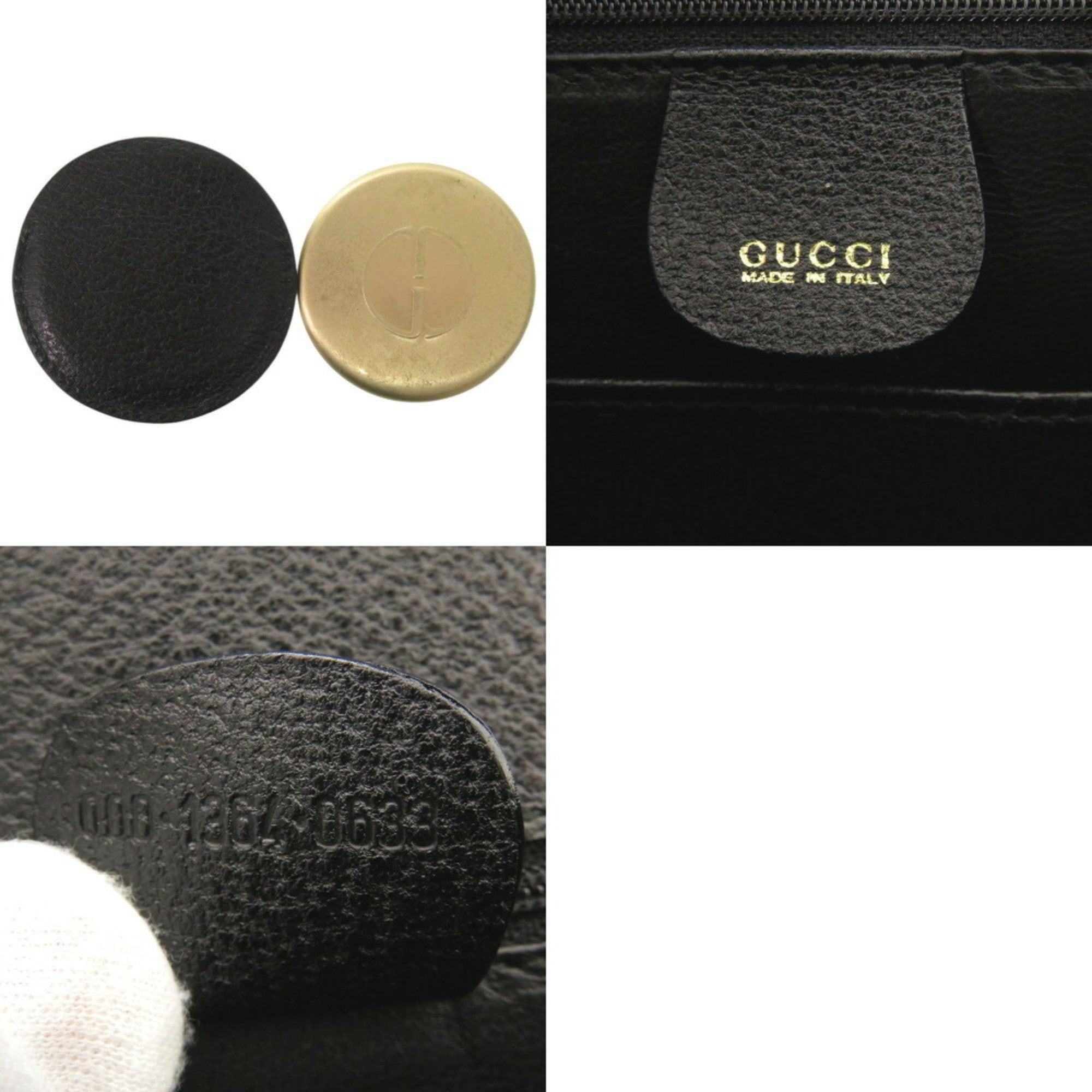 Gucci Black Leather Handbag (Pre-Owned)