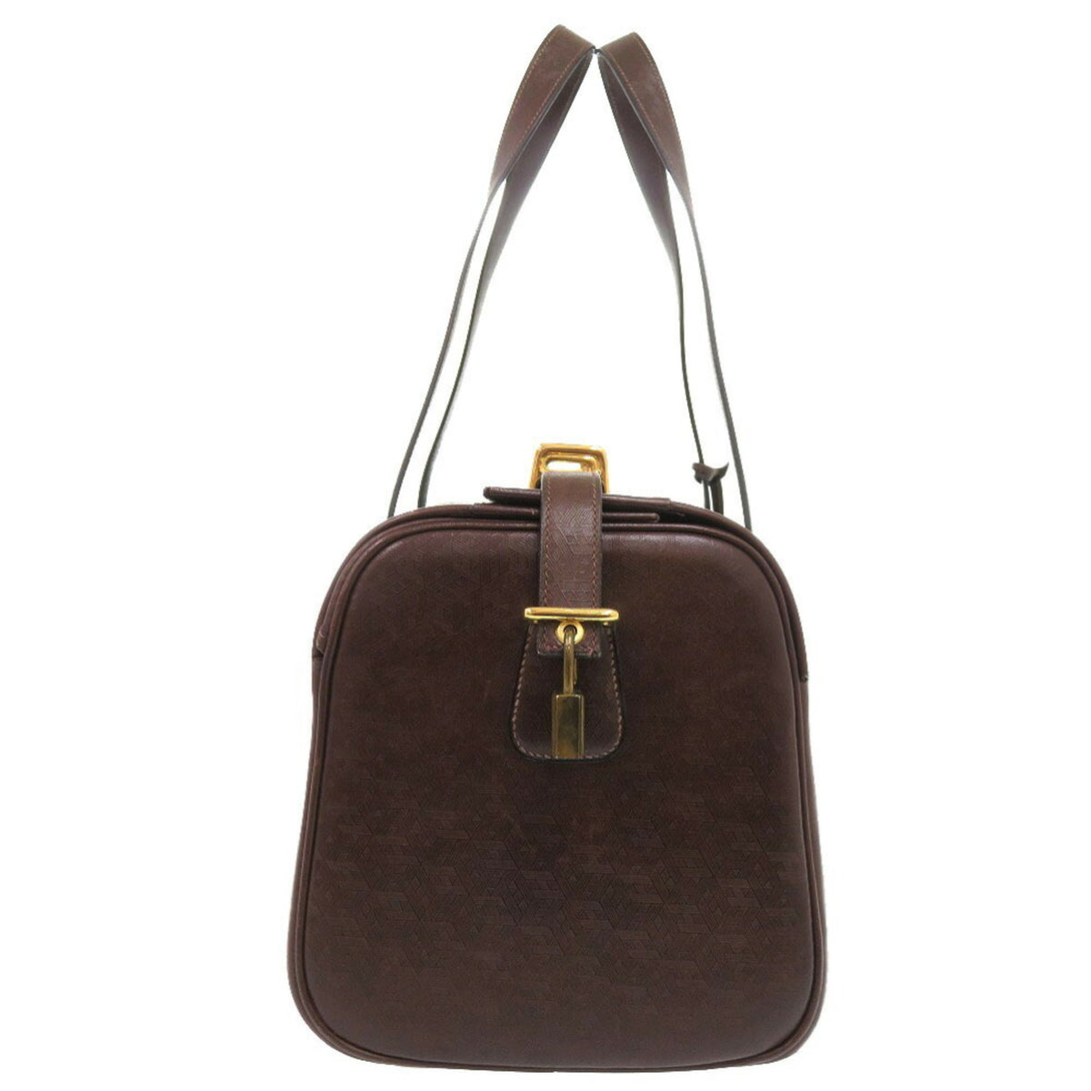Hermes Brown Leather Boston Bag (Pre-Owned)