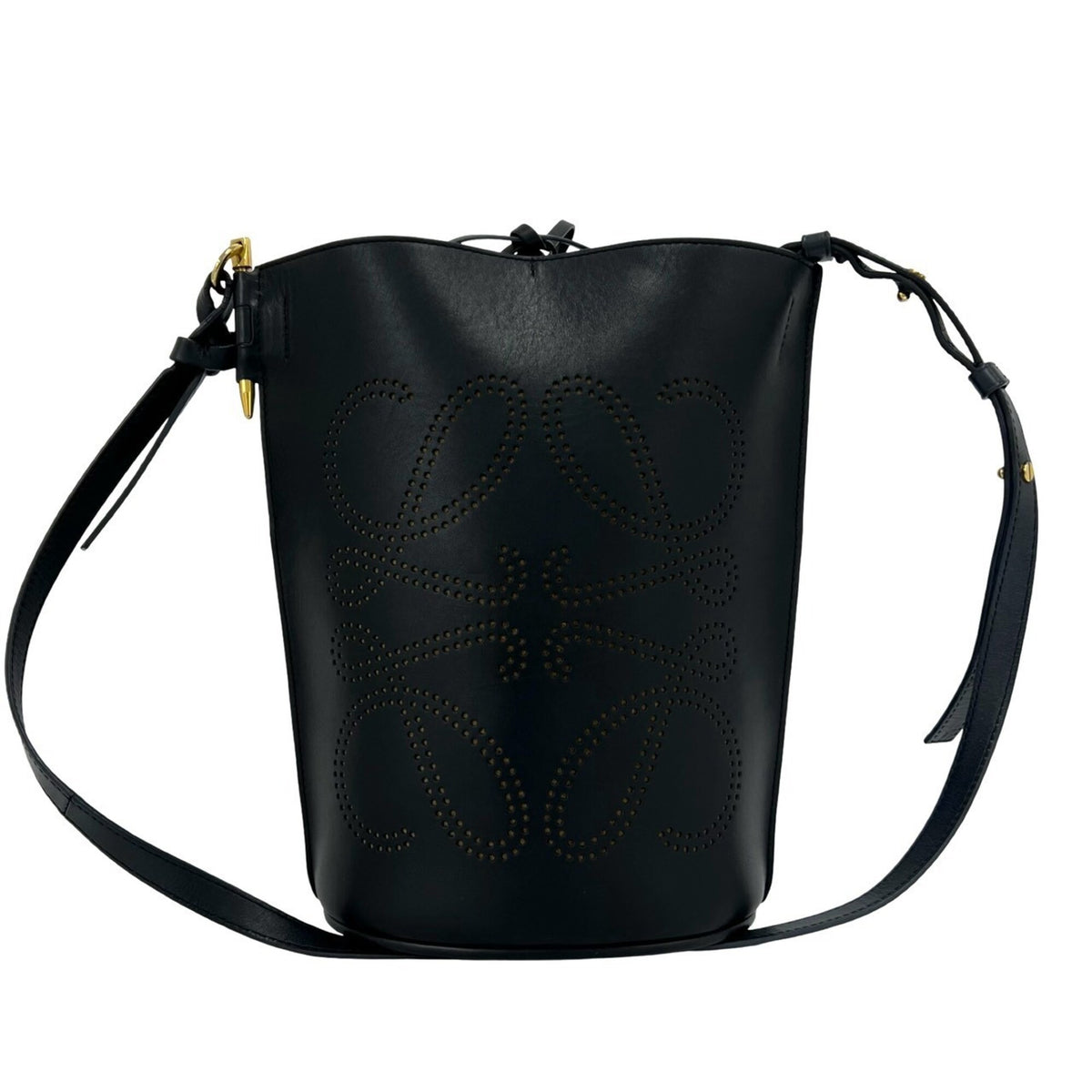 Loewe Black Leather Shoulder Bag (Pre-Owned)