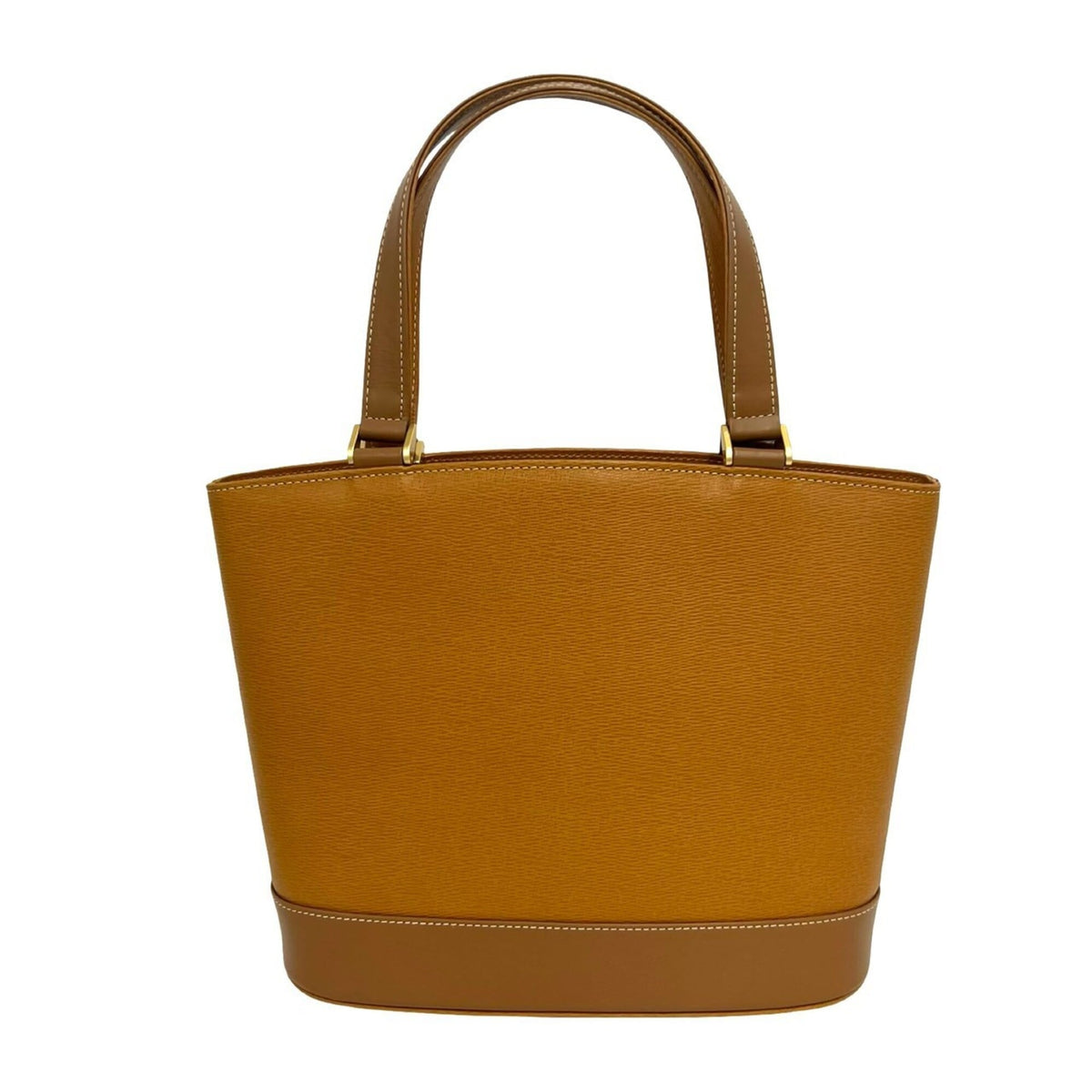 Burberry Brown Leather Handbag Tote Bag (Pre-Owned)
