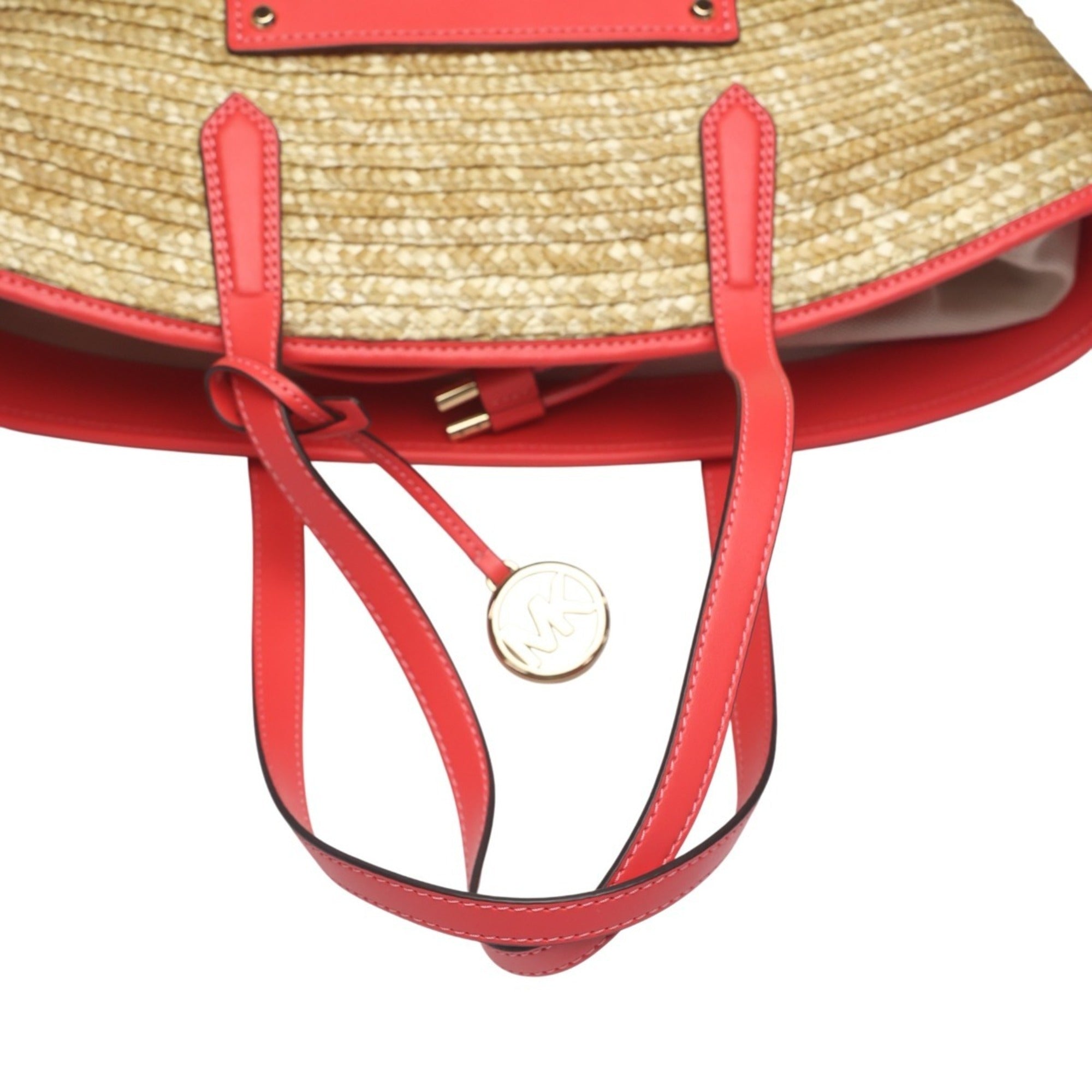 Michael Kors Pink Canvas Leather Handbag (Pre-Owned)