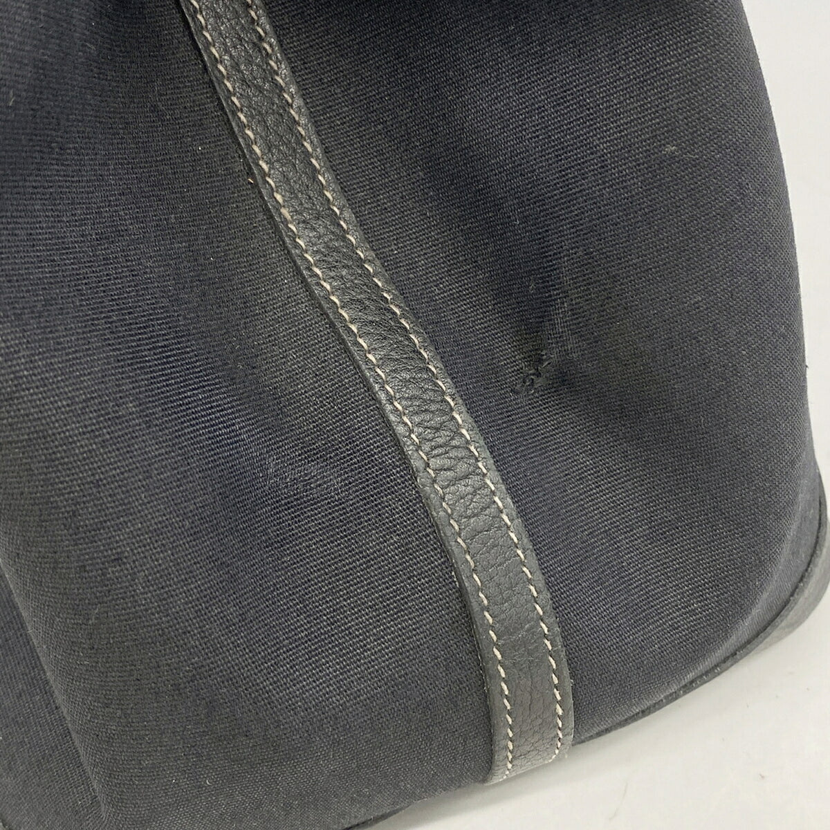 Hermes Black Toile Officier Tote Bag (Pre-Owned)