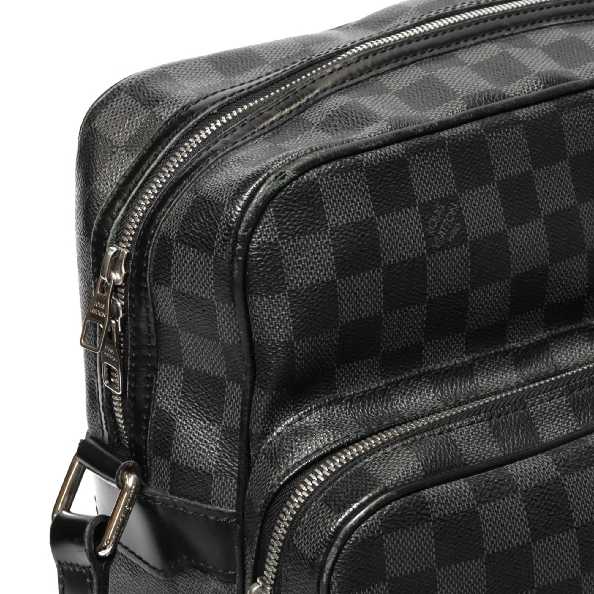 Louis Vuitton Black Damier Graphite Shoulder Bag (Pre-Owned)
