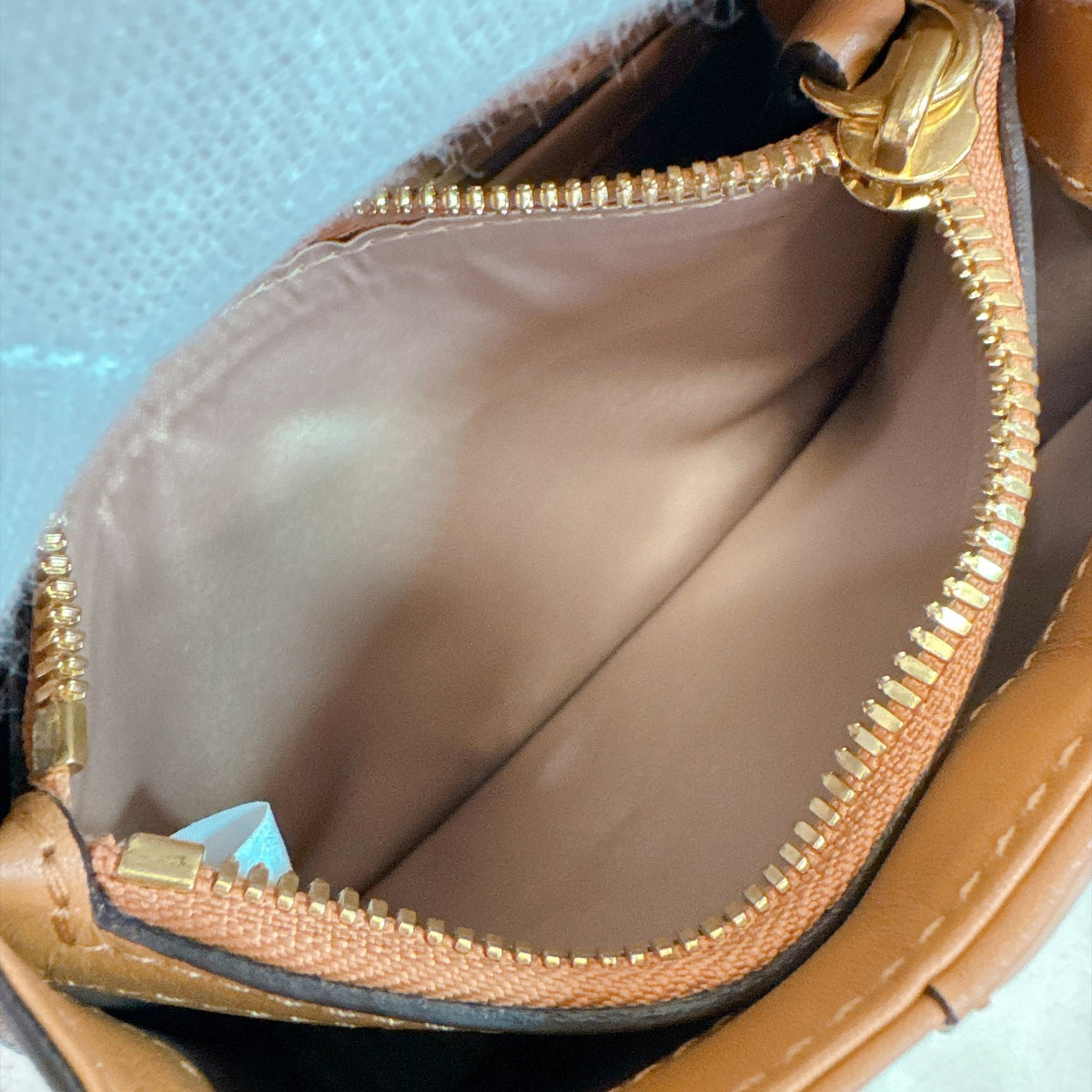 Mcm Brown Camel Leather Pvc Handbag Shoulder Bag (Pre-Owned)