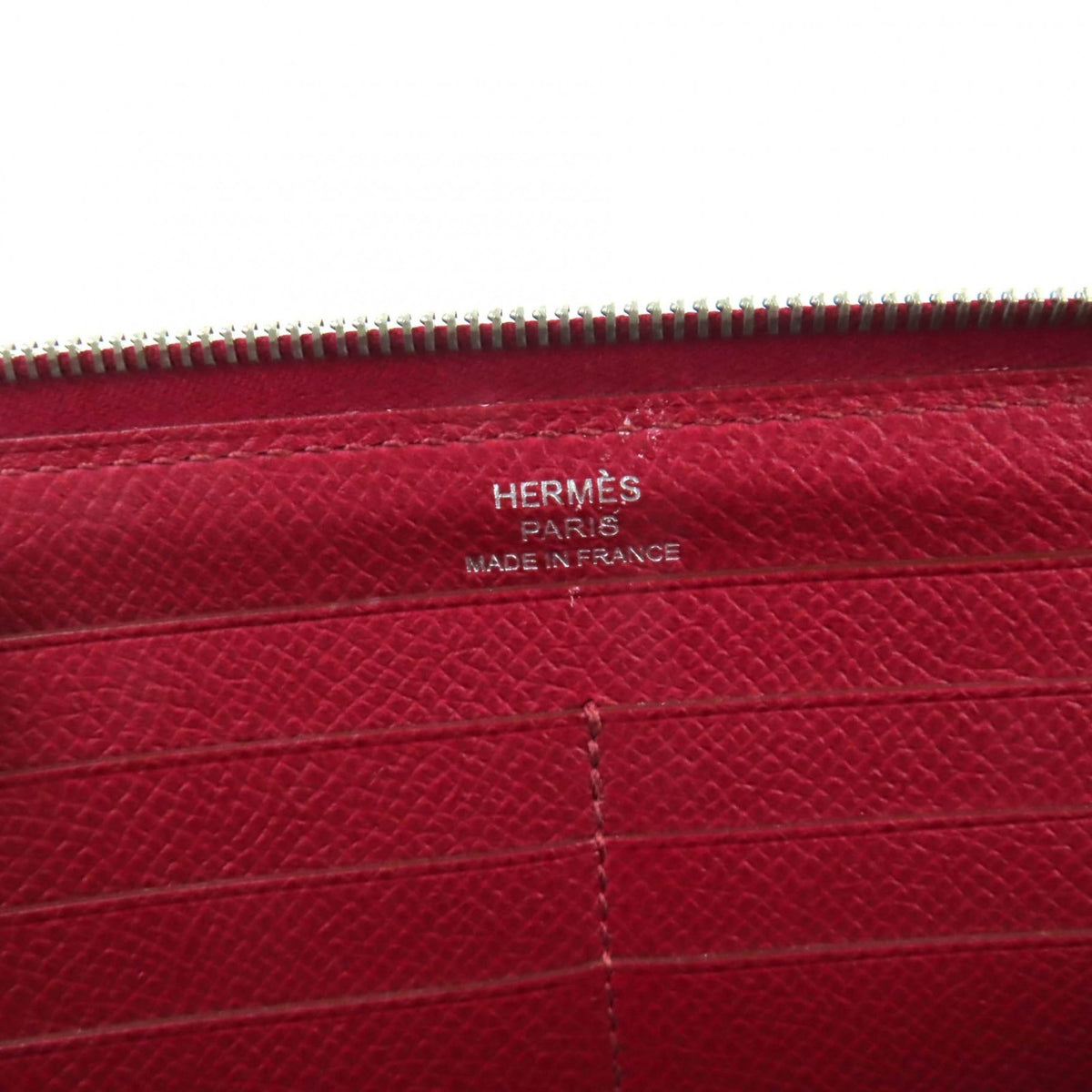 Hermes Ruby Epsom Leather Long Wallet (Bi-Fold) (Pre-Owned)